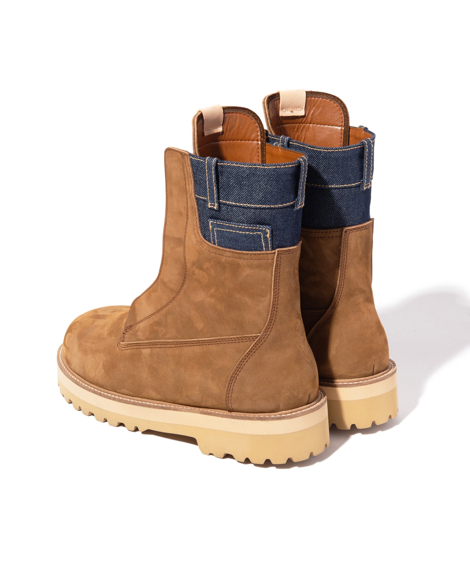 GB0326/AC01 : Denim Combination Outdoor Boots / デニム