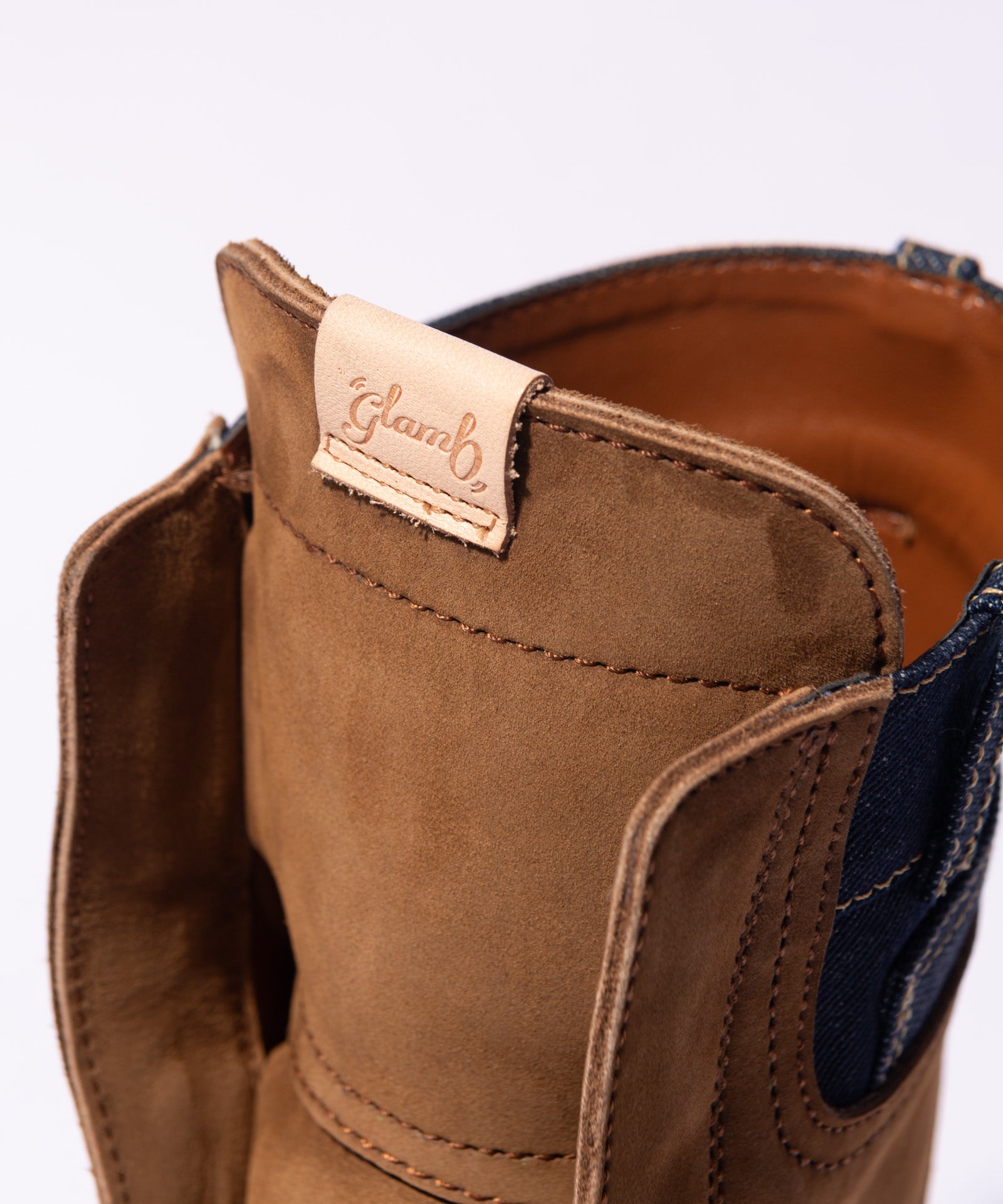 GB0326/AC01 : Denim Combination Outdoor Boots / デニム