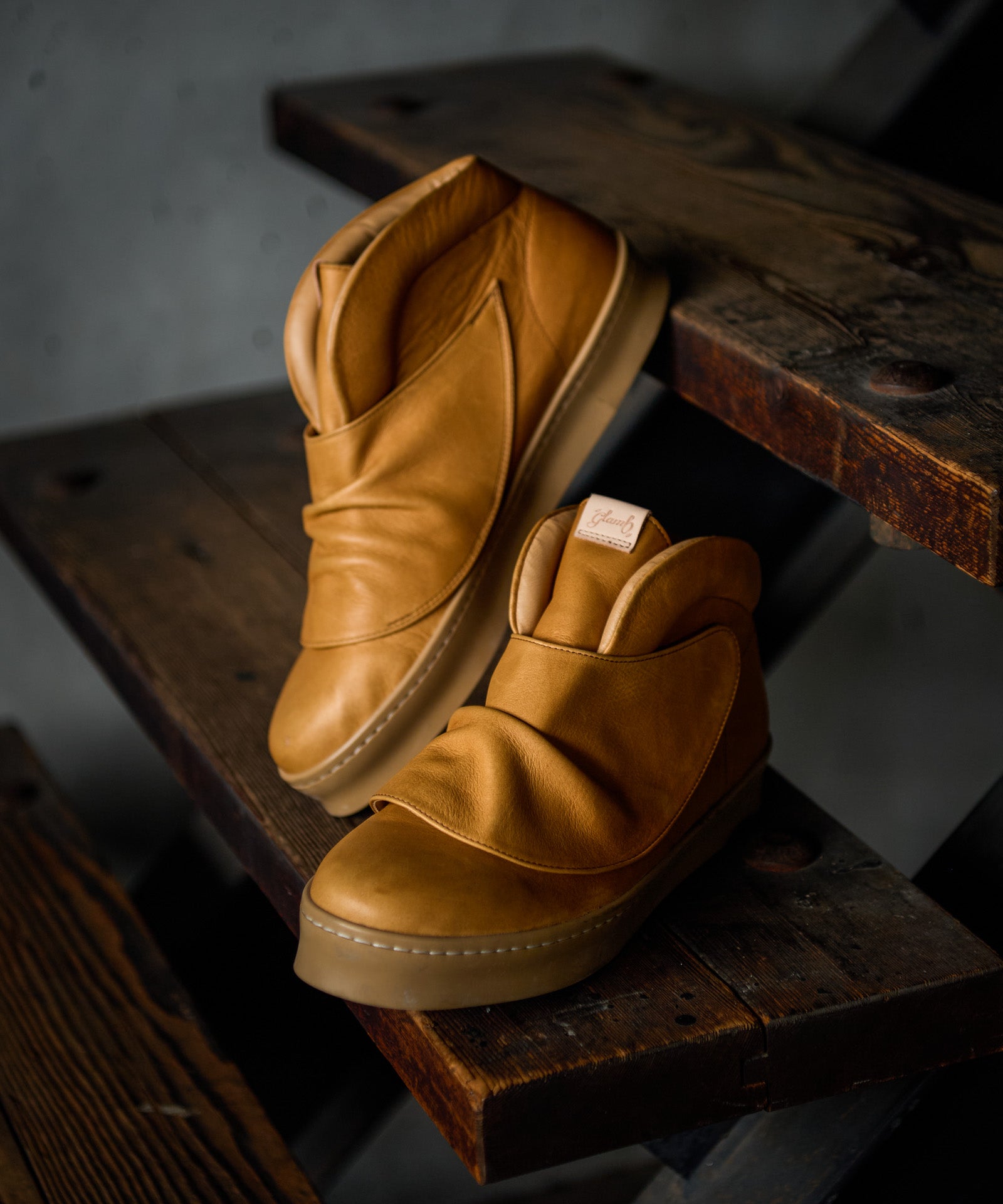 Leather Drape Sneakers / Leather drape sneakers