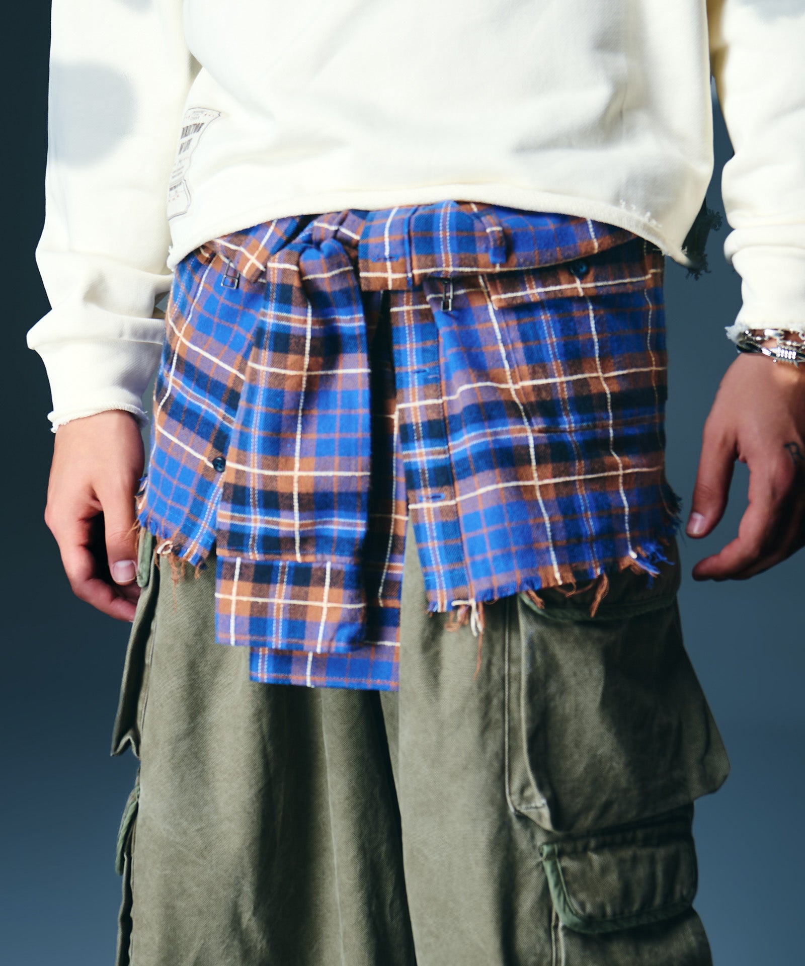 GB0326/AC06 : Check Shirt Bag / チェックシャツバッグ | glamb