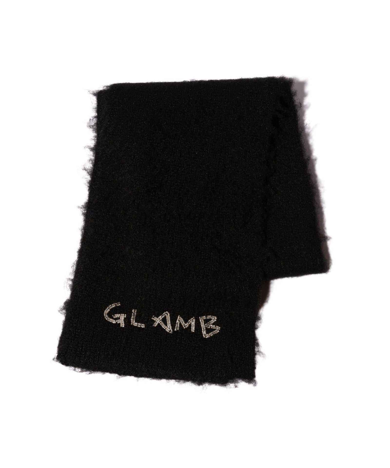 GB0326/AC09 : Beads Logo Muffler / ビーズロゴマフラー | glamb