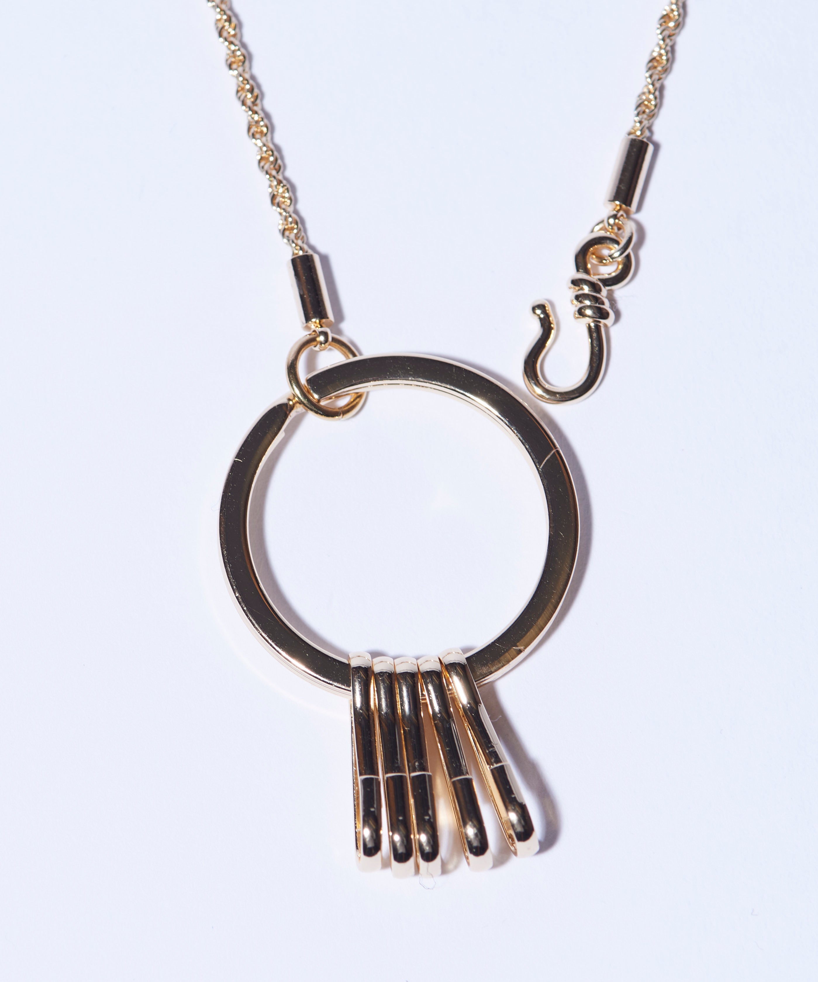 GB0326/AC16 : Key Ring Long Necklace / キーリングロングネックレス