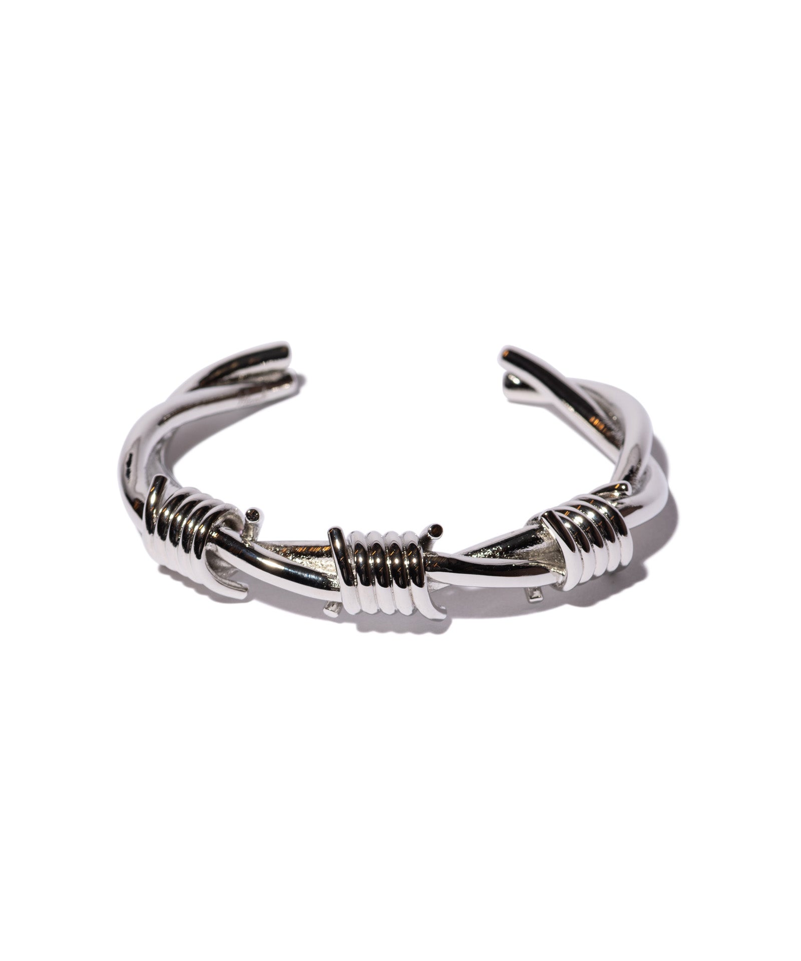 GB0326/AC17 : Barbed Wire Half Bangle / バーブドワイアーハーフ