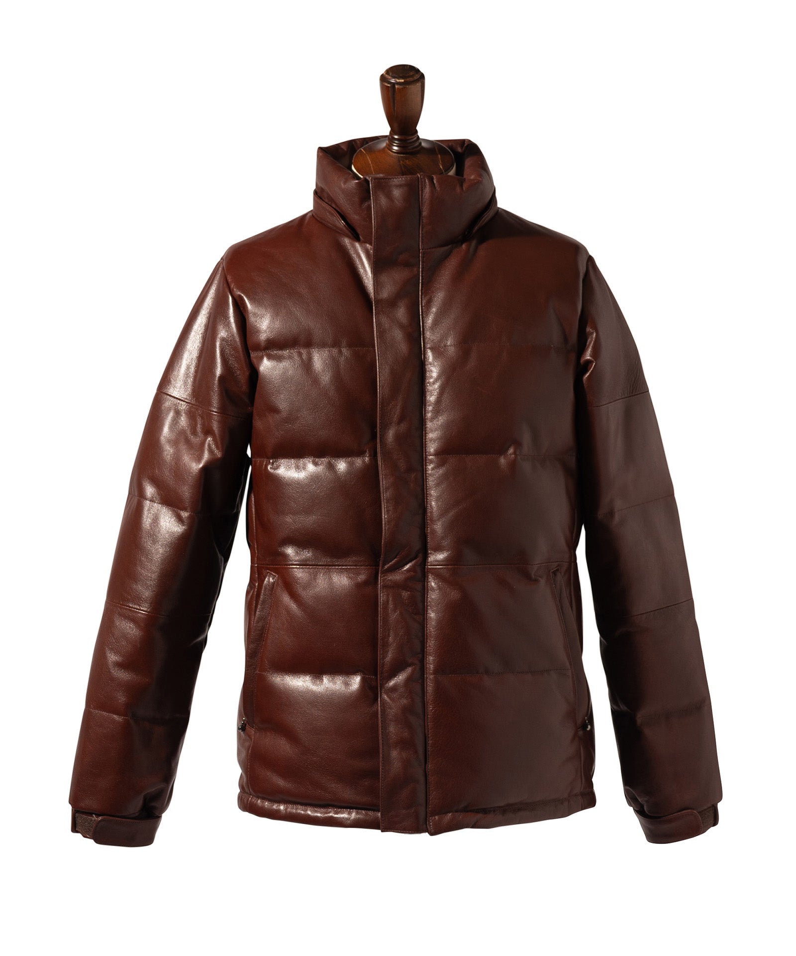 GB0326/CH01 : Signature Leather Down Jacket / シグネチャーレザー