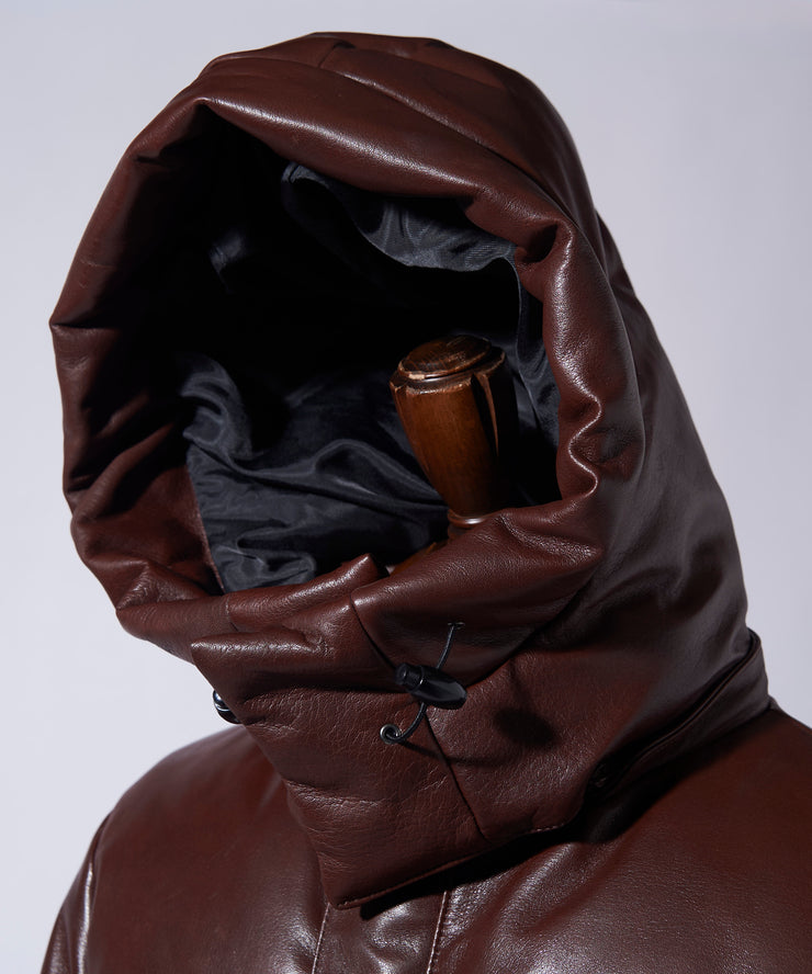 Signature Leather Down Jacket