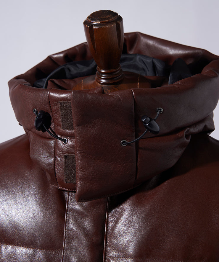 Signature Leather Down Jacket
