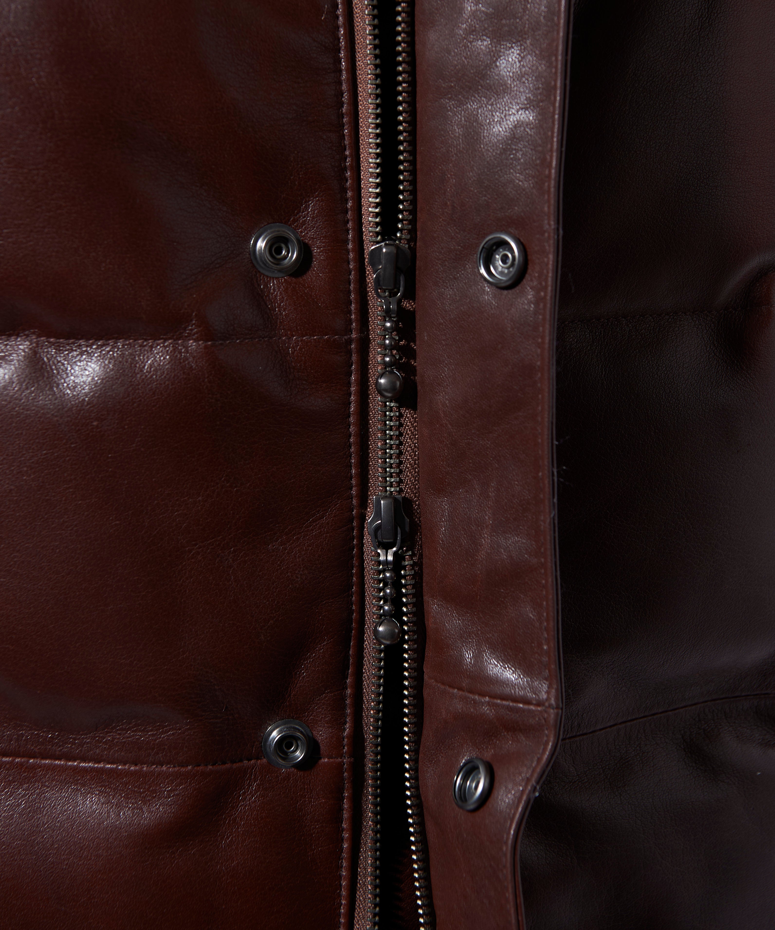 GB0326/CH01 : Signature Leather Down Jacket / シグネチャーレザー GB0326/CH01 : Signature Leather Down Jacket / シグネチャーレザー