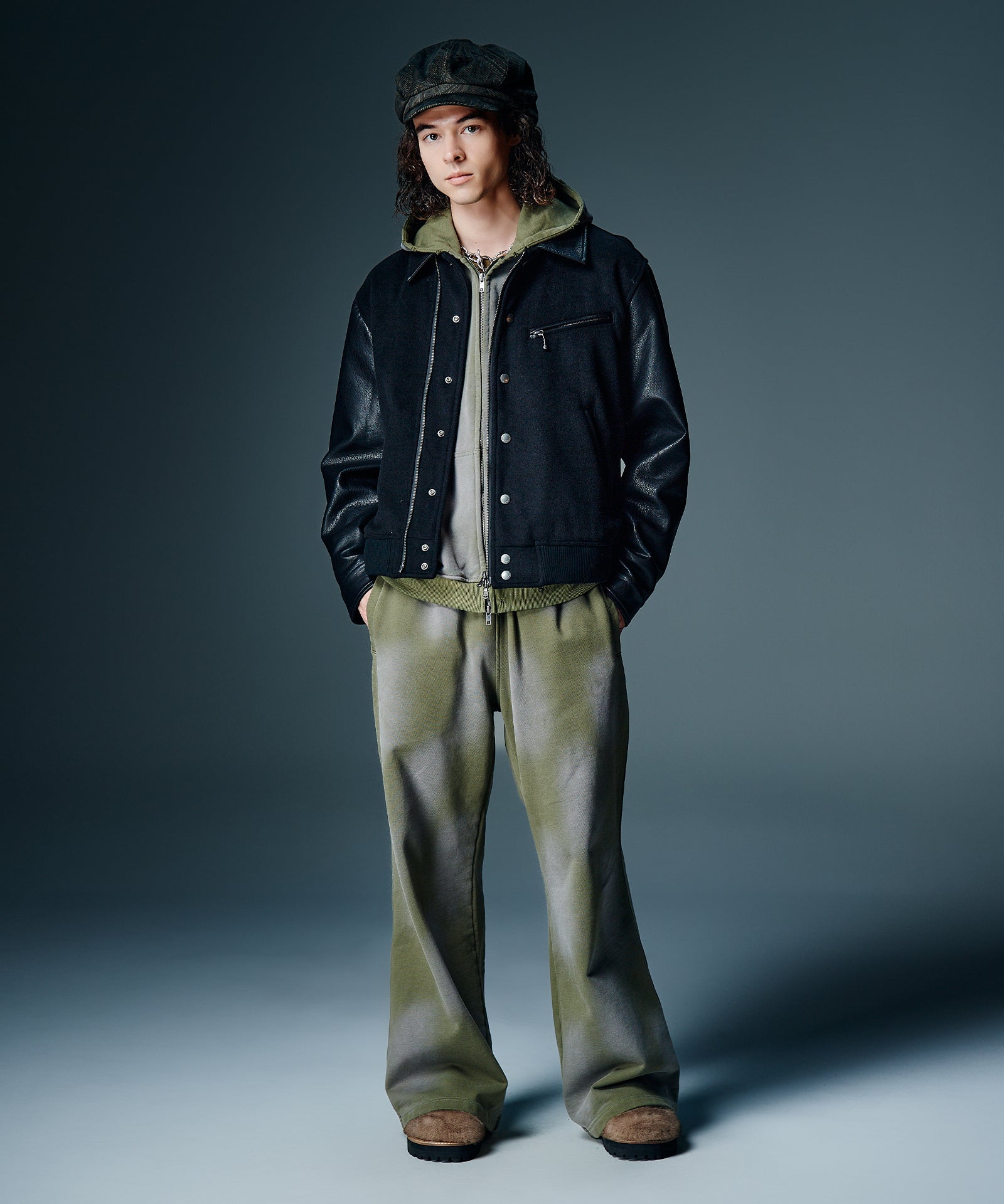 Neil Barrett キャスケット archive y2k grunge GB0326/CP03 : Motorcycle Casquette / モーターサイクルキャスケット
