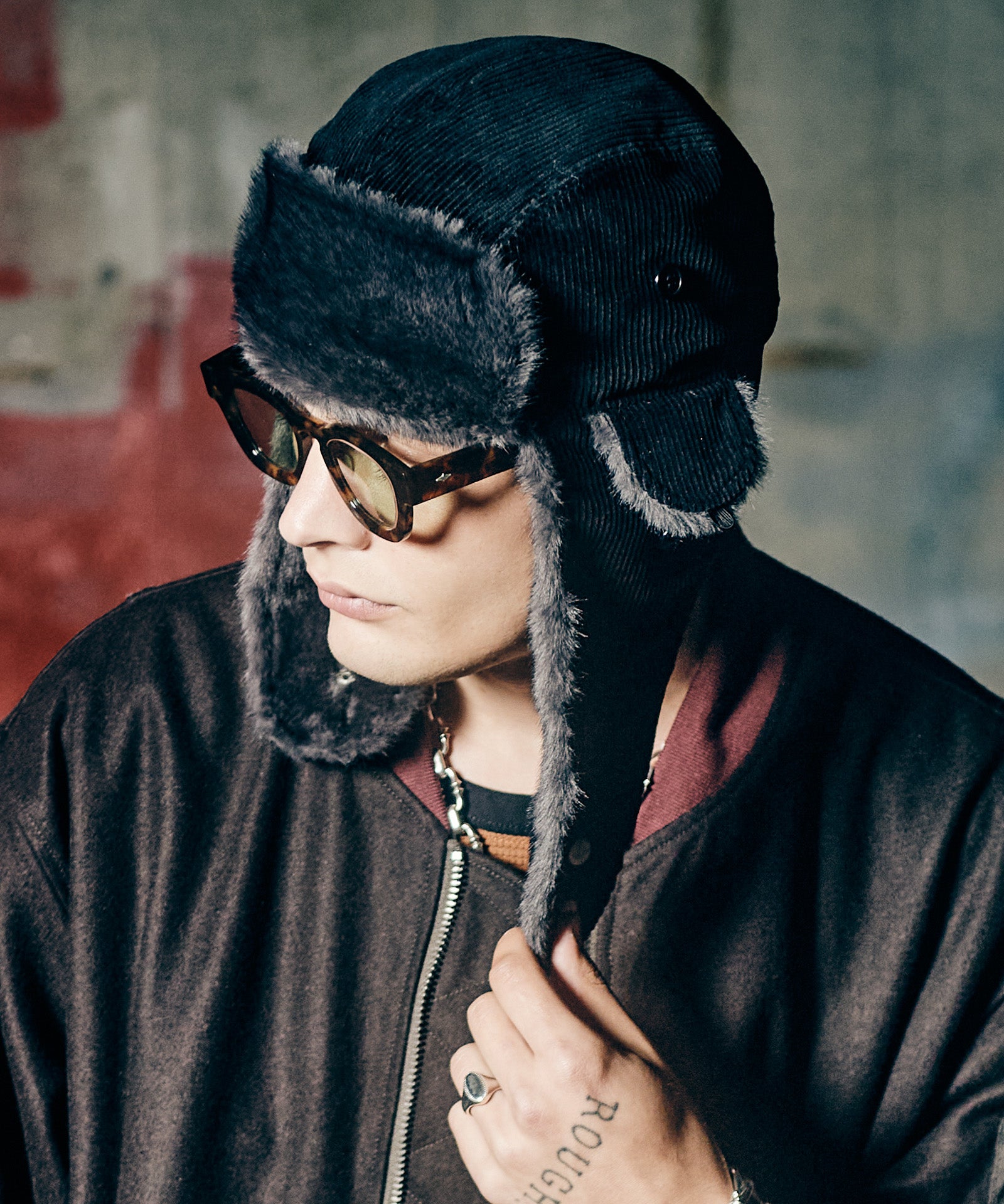 GB0326/CP04 : Corduroy Flight Cap / コーデュロイフライトキャップ