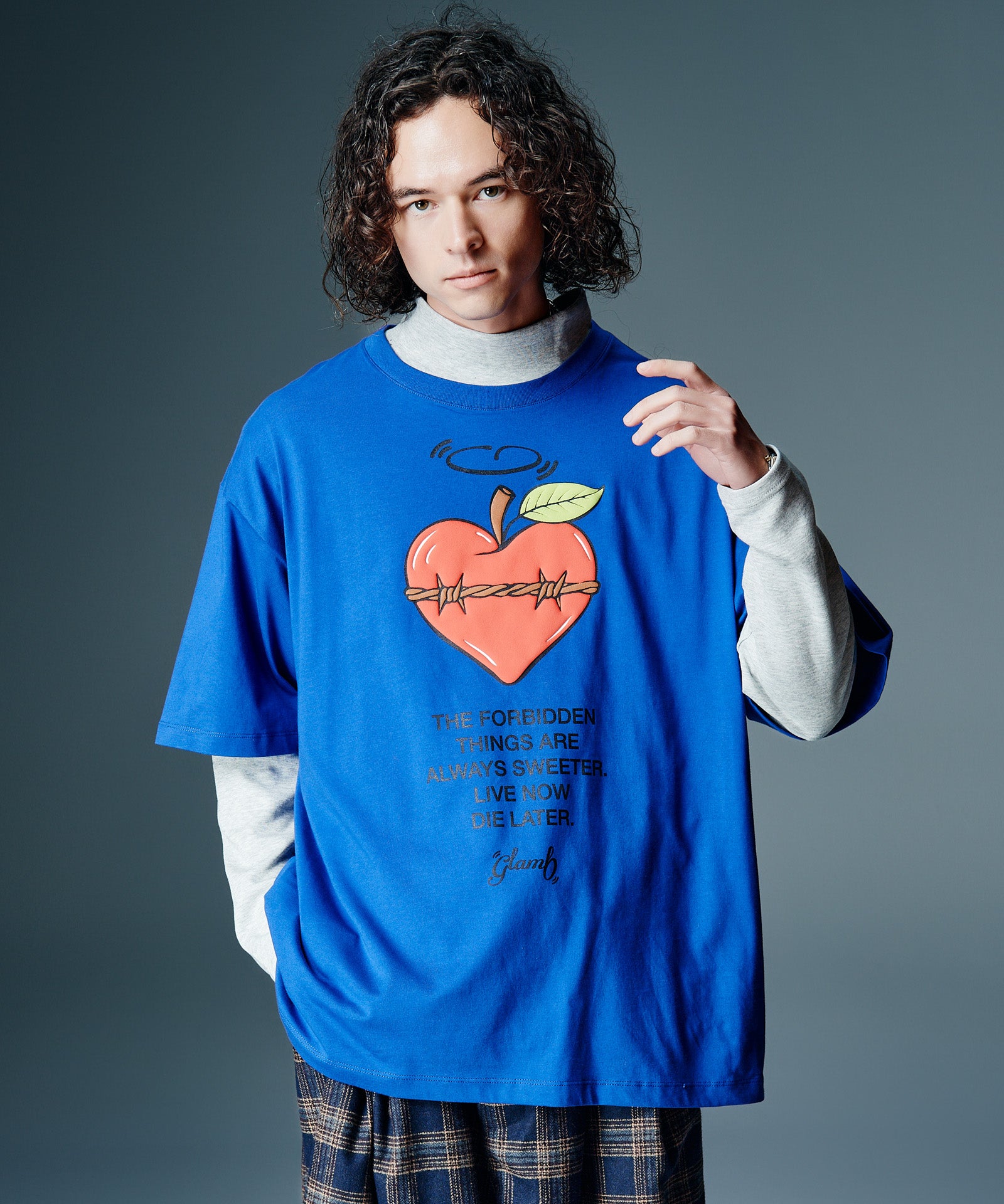 【完売品】glamb THE BLUE HEARTS Tシャツ Lサイズ glamb THE BLUE HEARTS Tシャツ 白L 新品未開封 グラム ブルーハーツ
