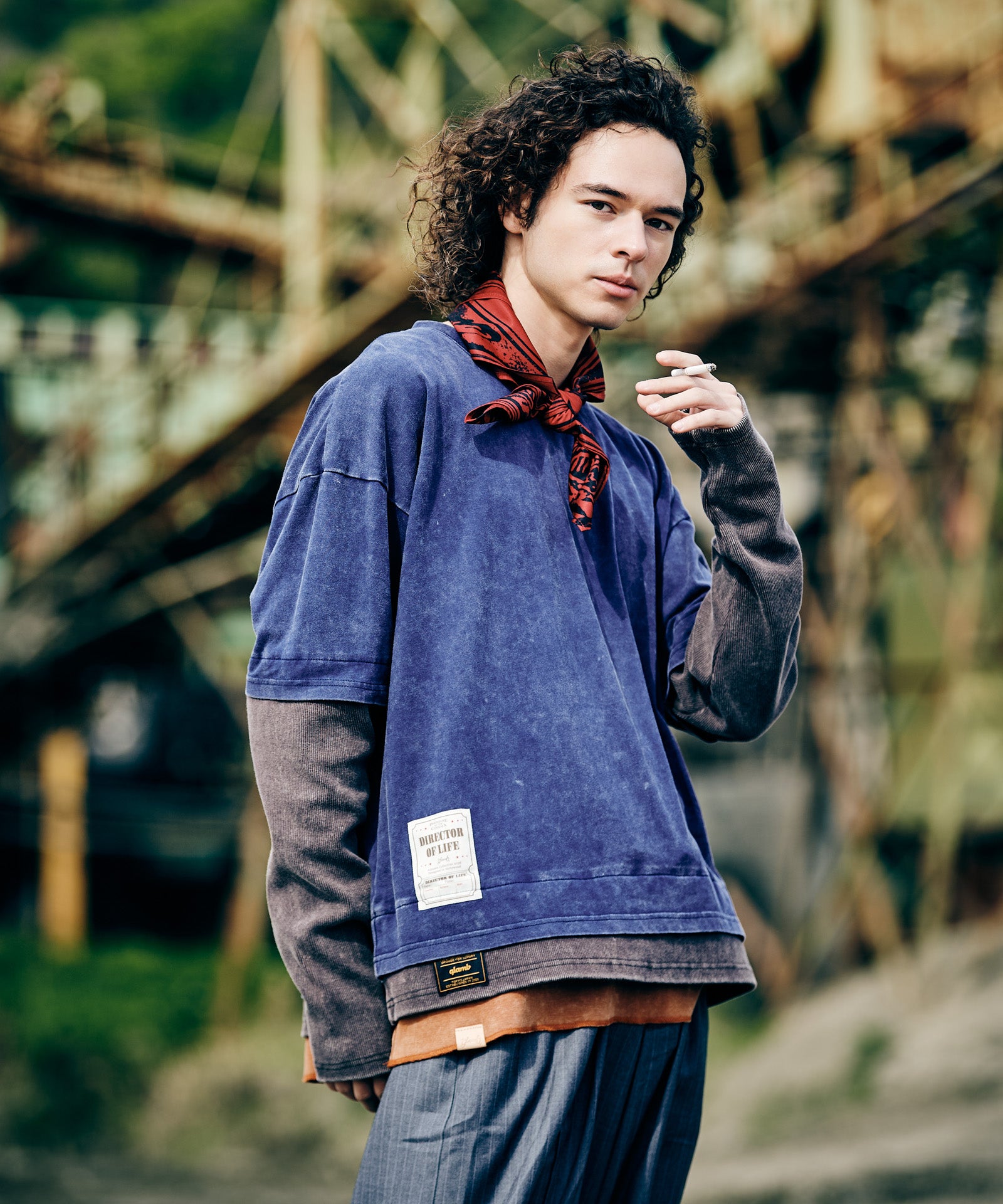 GB0326/CS07 : Ticket Tag Tri Layered Cutsew / チケットタグトライ