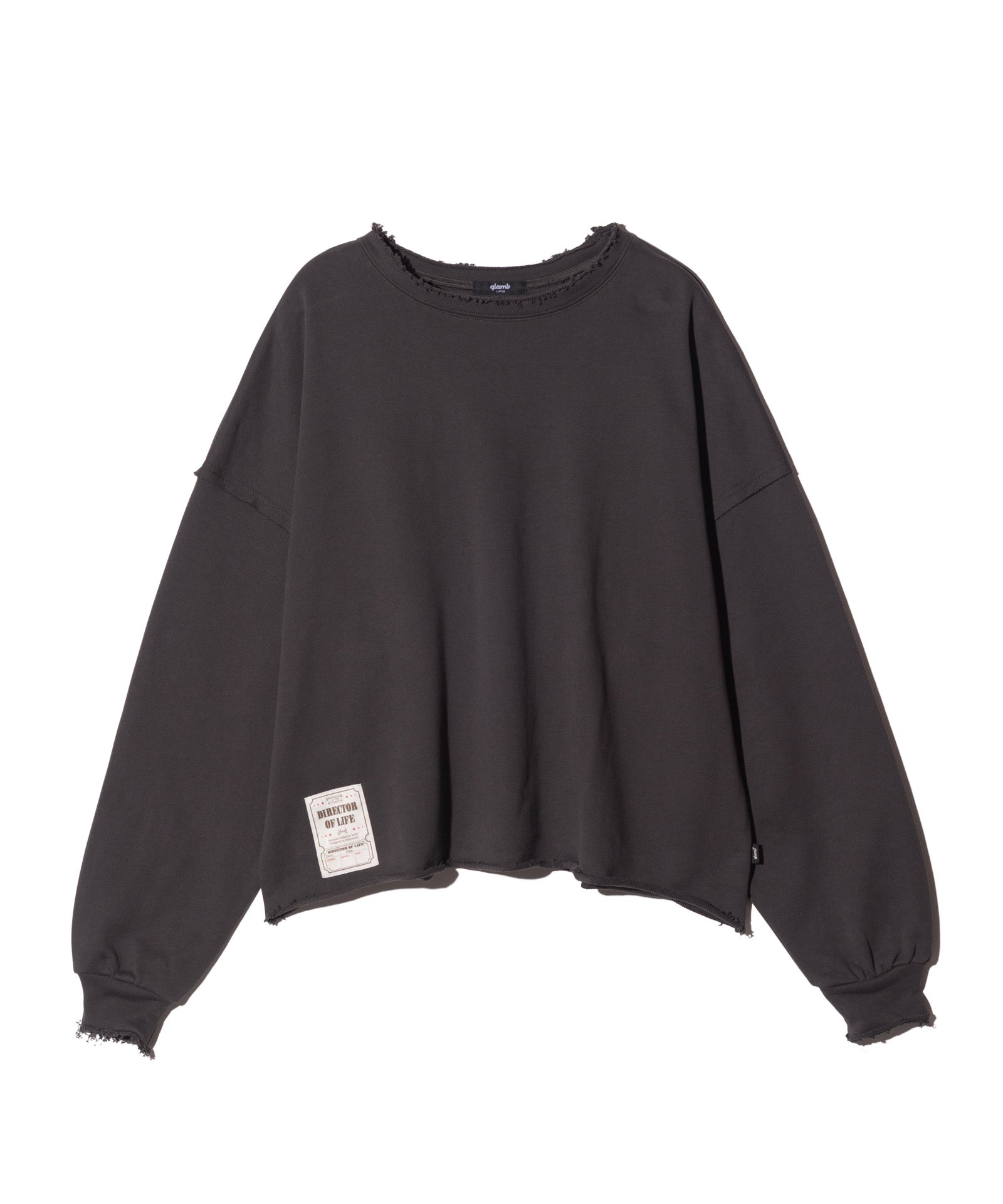 Stone  黒 スウェット タグ付き GB0326/CS11 : Ticket Tag Damage Sweat / チケットタグダメージ