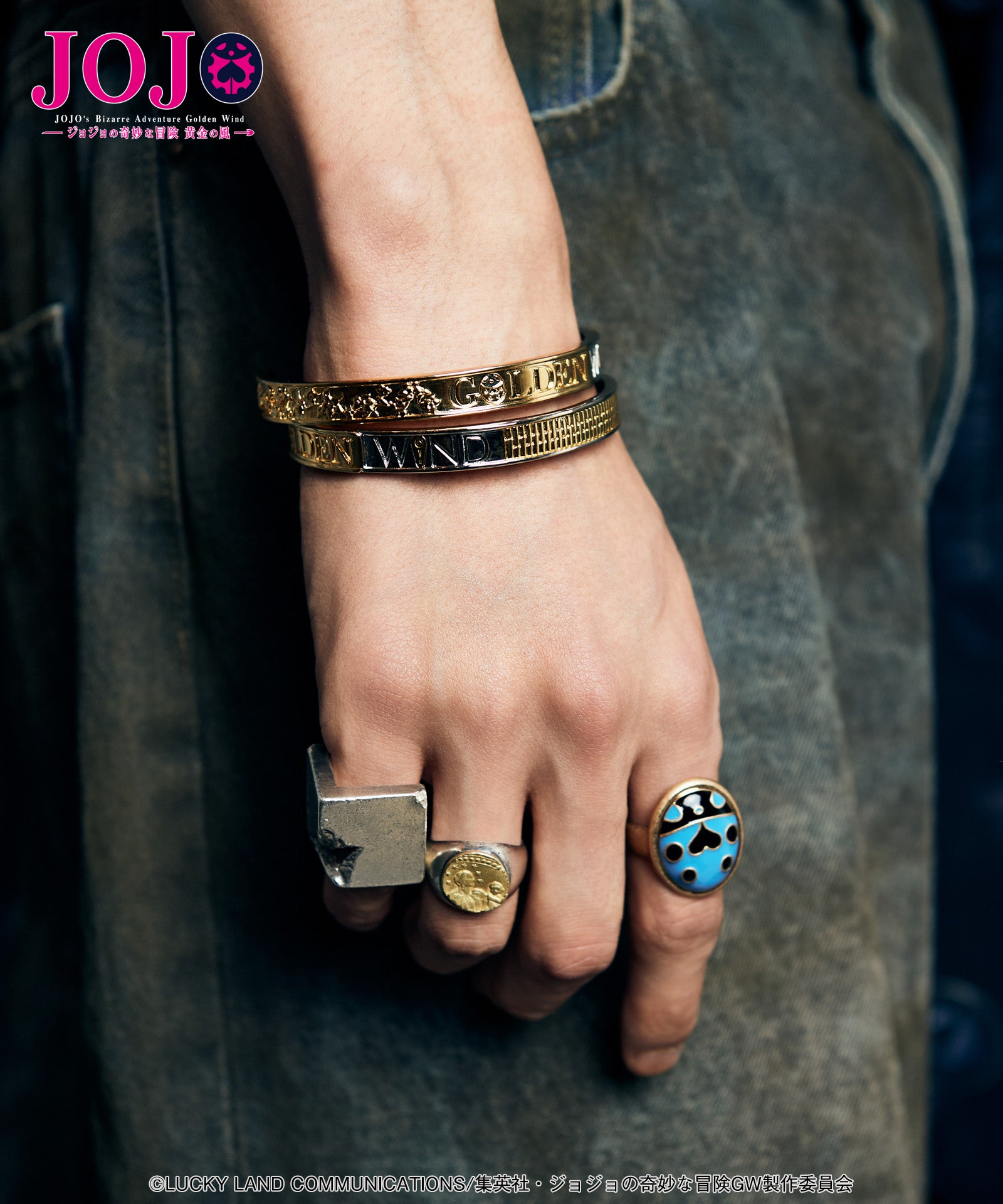 スワロフスキー × ジョジョ 黄金の風 ブローノ・ブチャラティ ブレスレット GB0326/JJ09 : Giorno & Bucciarati Bangle | glamb Online Store
