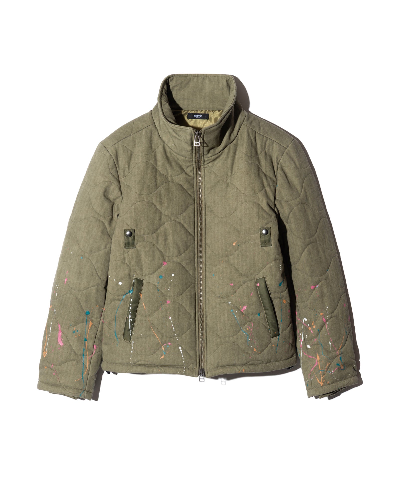 GB0326/JKT04 : Military Quilt Splash Jacket / ミリタリーキルト