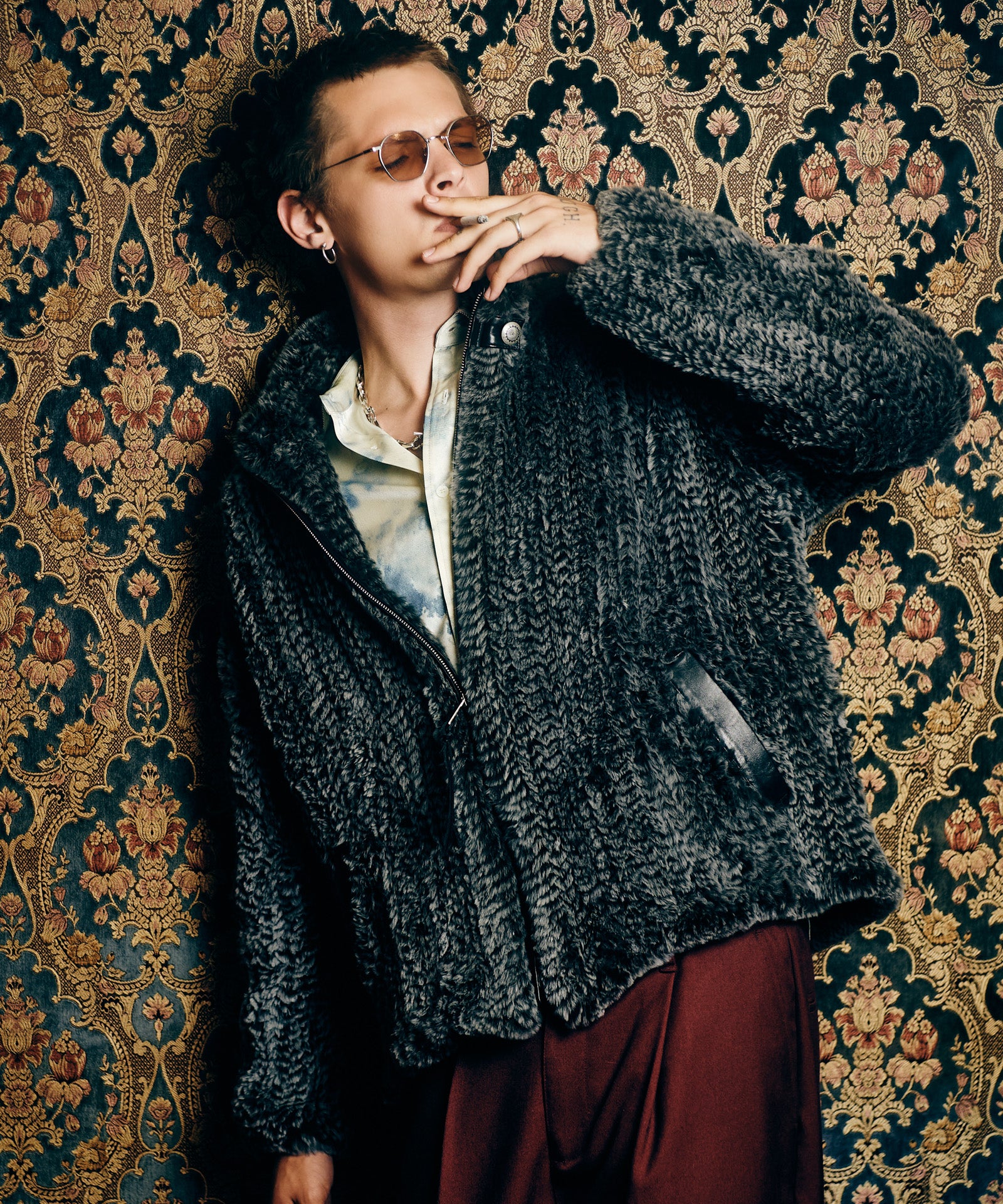 GB0326/JKT05 : Rabbit Fur Jacket / ラビットファージャケット