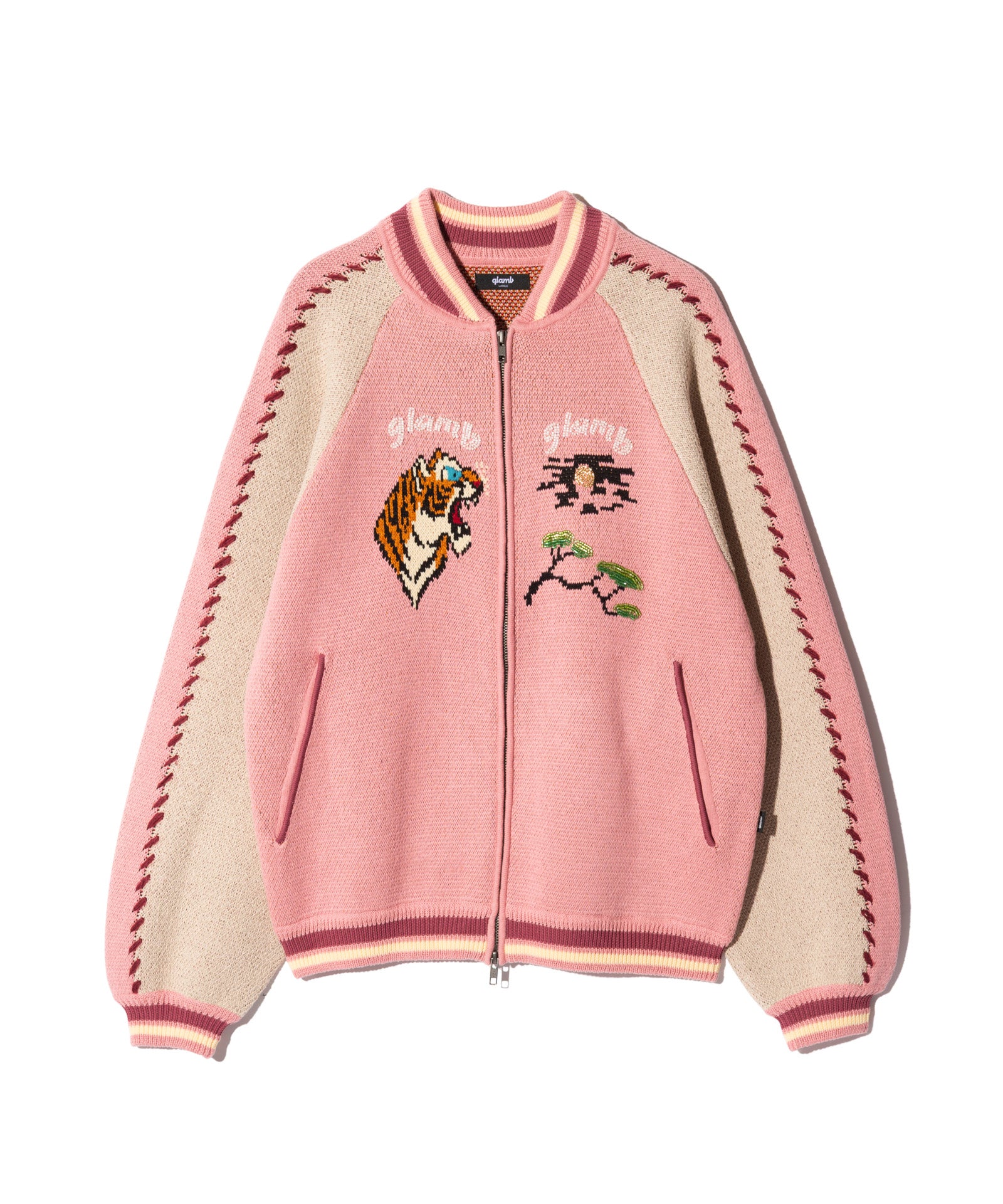 GB0326/JKT06 : Peace Tiger Knit Ska Jumper / ピースタイガーニット