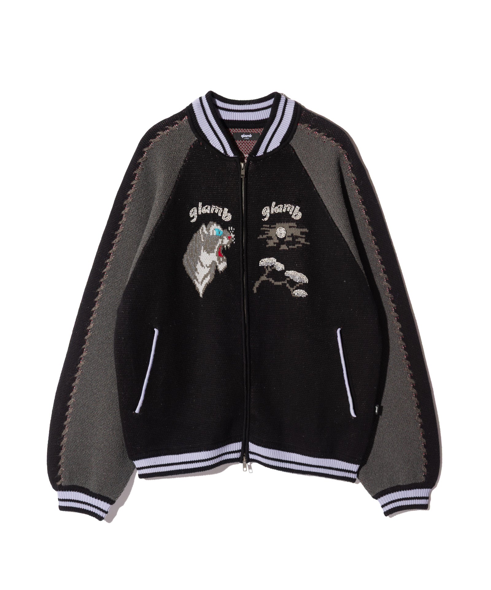 GB0326/JKT06 : Peace Tiger Knit Ska Jumper / ピースタイガーニット