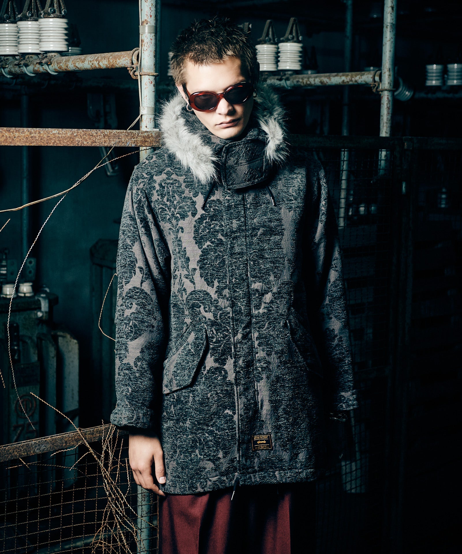 GB0326/JKT11 : High Neck Mods Coat / ハイネックモッズコート