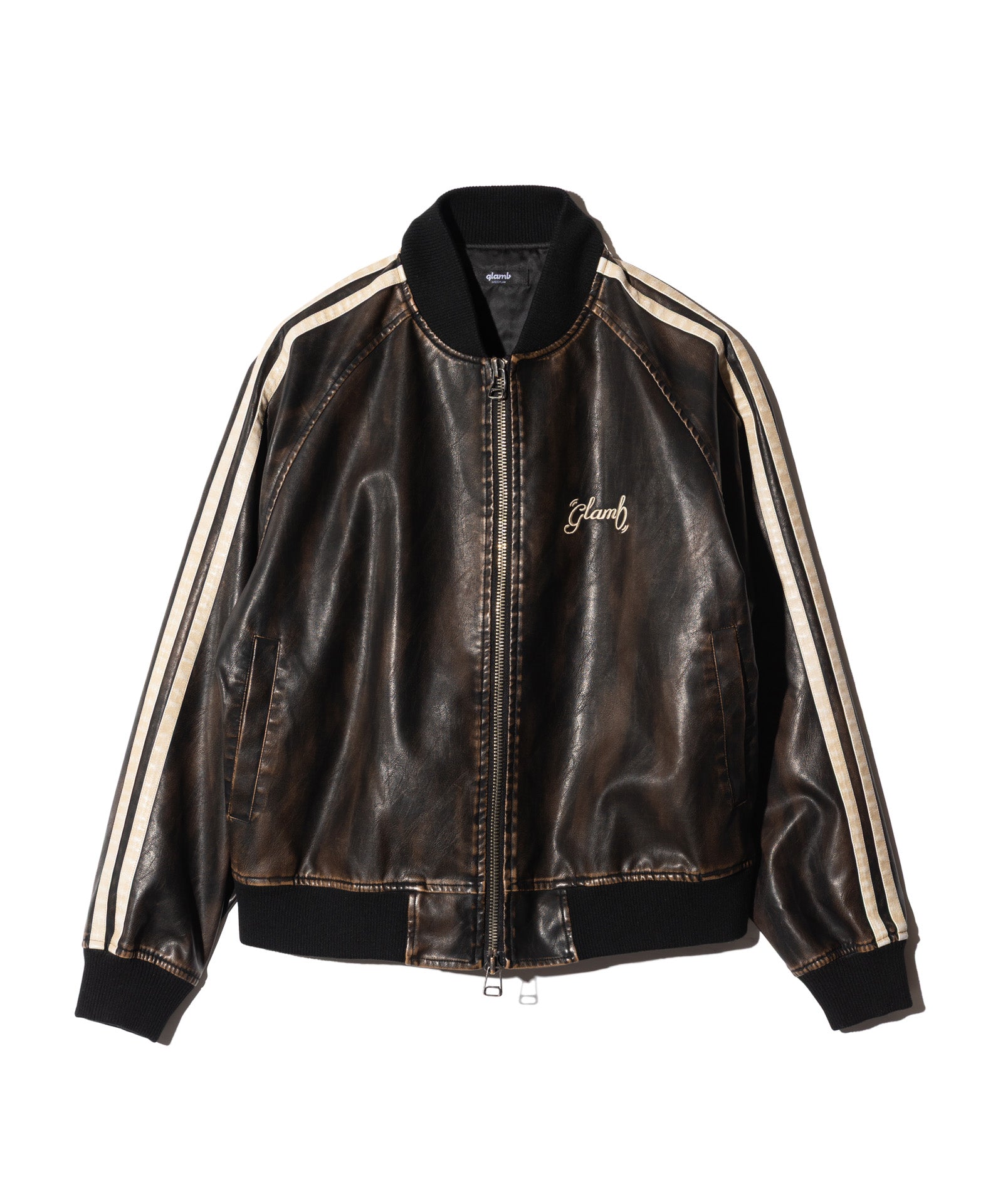 GB0326/JKT12 : Fade Leather Track Jacket / フェイドレザートラック