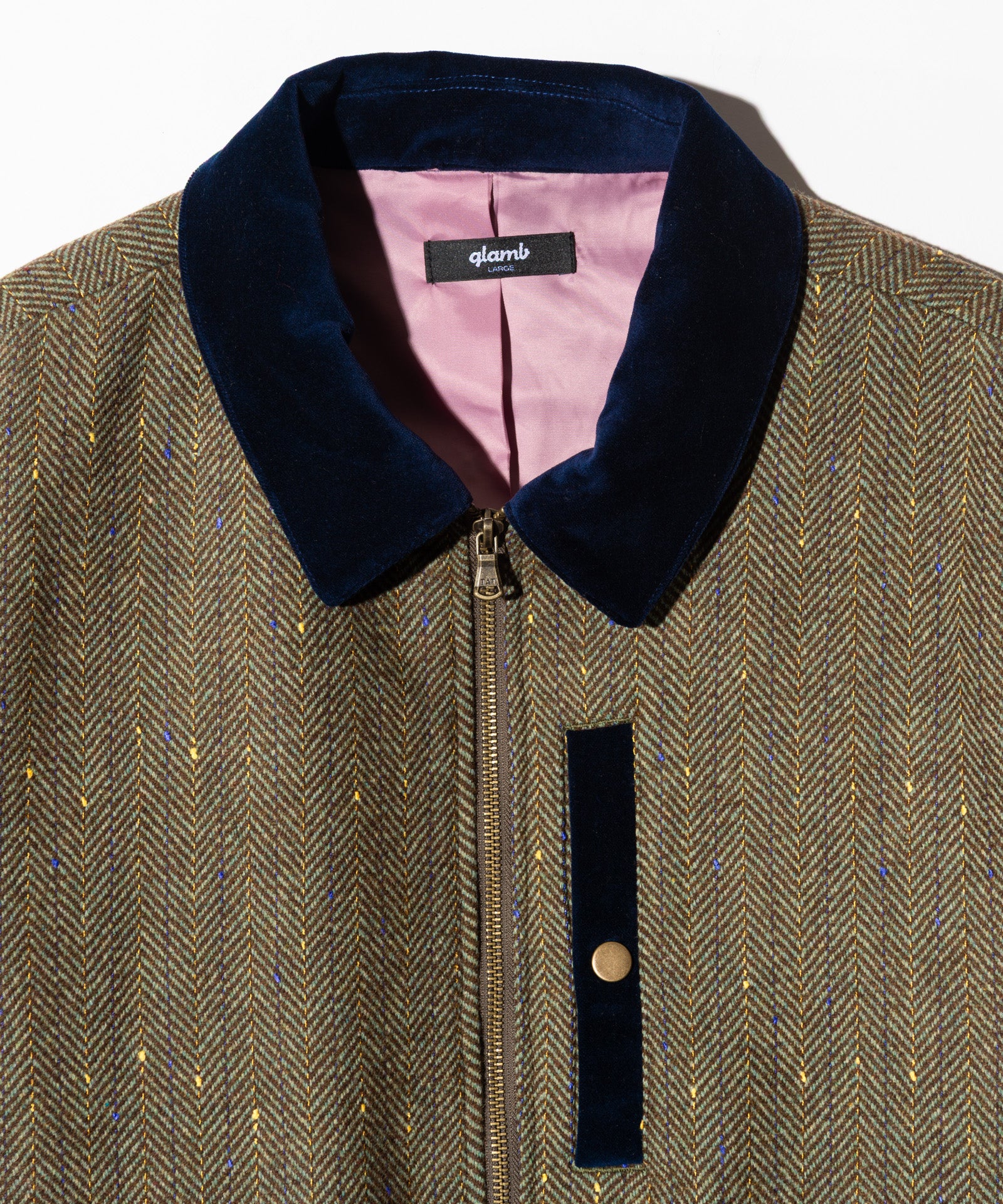 GB0326/JKT14 : Tweed Combination Blouson / ツイード