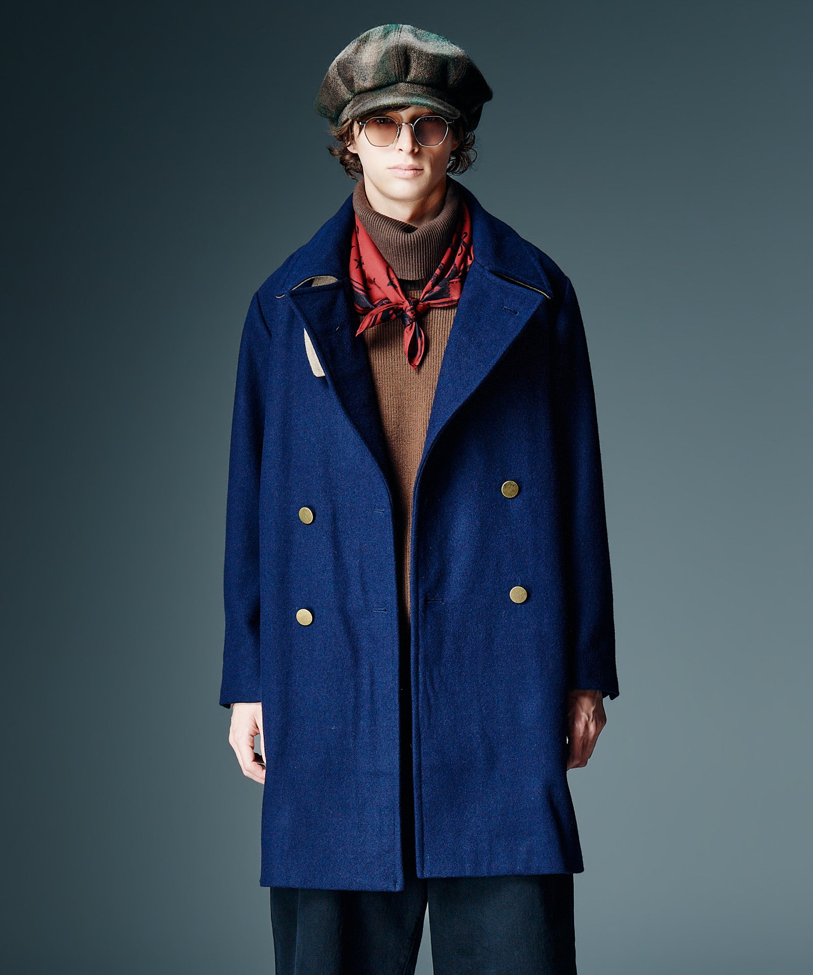 GB0326/JKT16 : Double Breasted Chesterfield Coat / ダブルブレスト