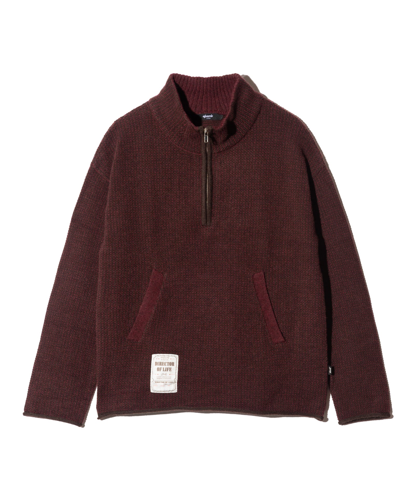 GB0326/KNT05 : High Neck Half Zip Knit / ハイネックハーフジップ