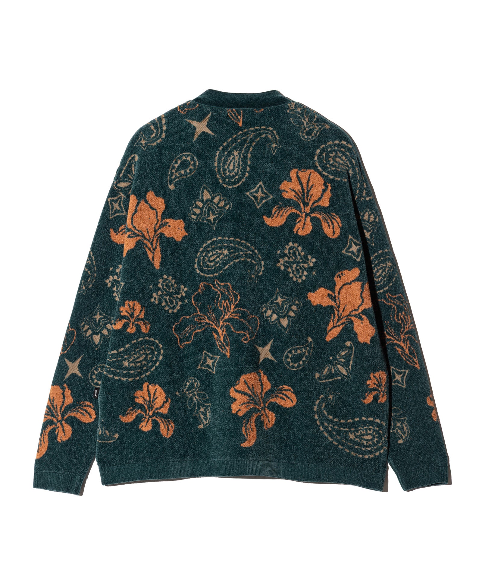 GB0326/KNT06 : Flower Paisley Cardigan / フラワーペイズリー