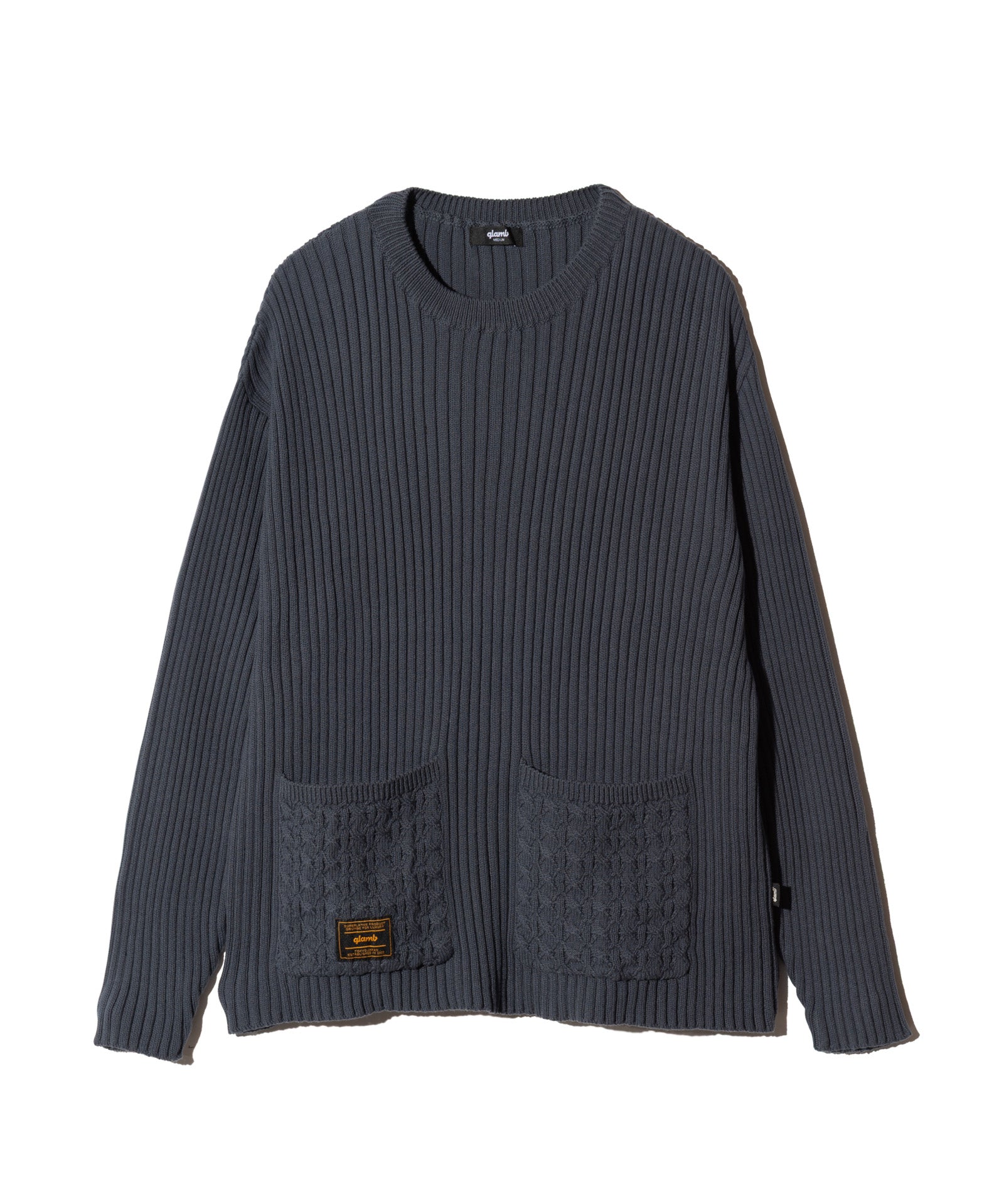 GB0326/KNT08 : Additional Pocket Rib Knit / アディショナルポケット