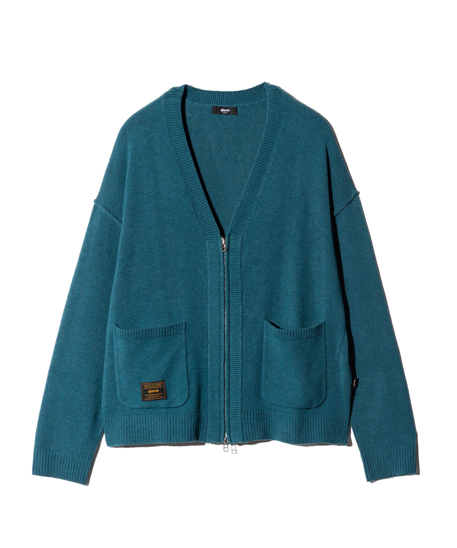 hitomi⭐︎glam lips ニットカーディガン GB0326/KNT12 : Zip Knit Cardigan / ジップニットカーディガン
