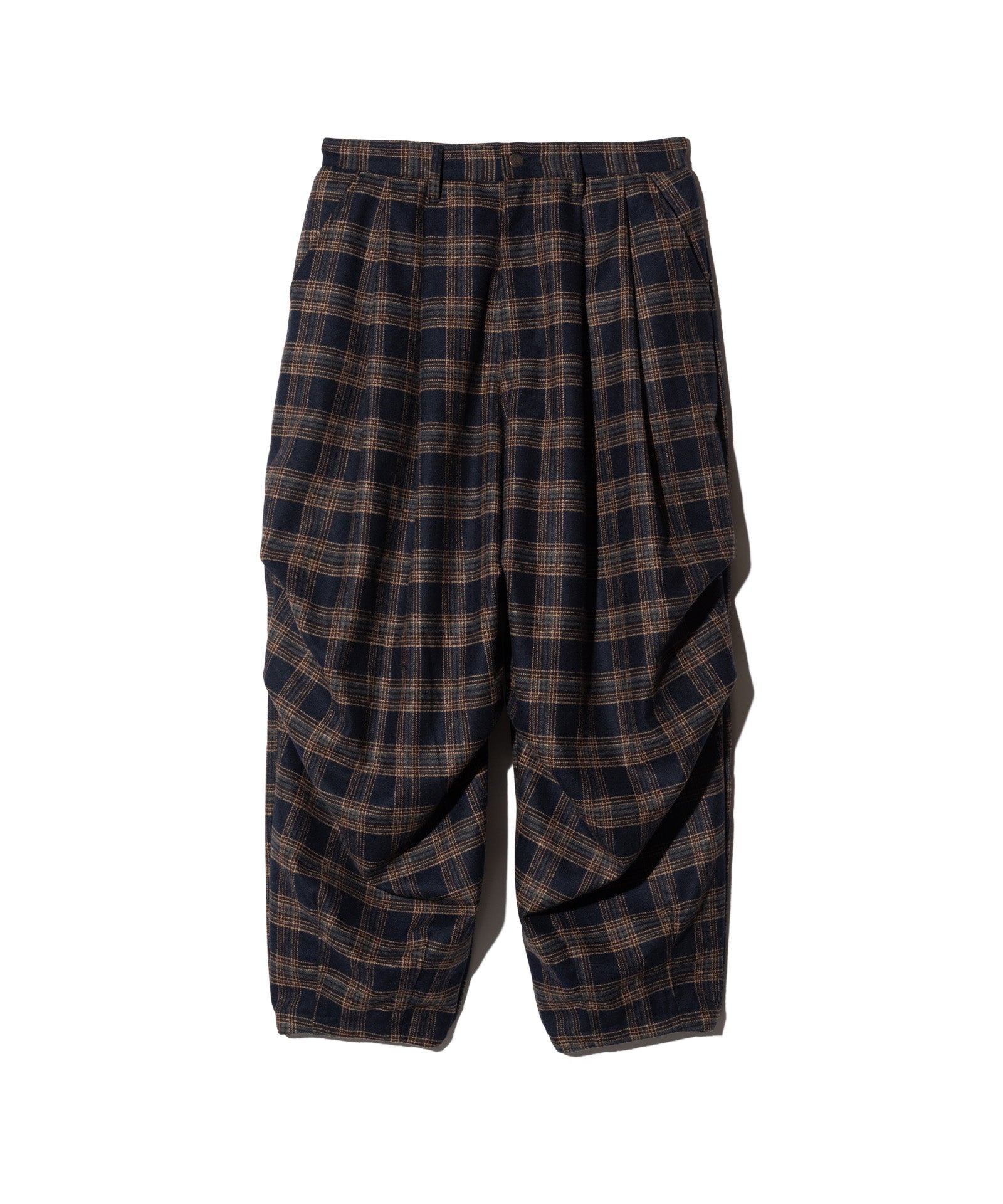 GB0326/P03 : Knee Tuck Check Pants / ニータックチェックパンツ