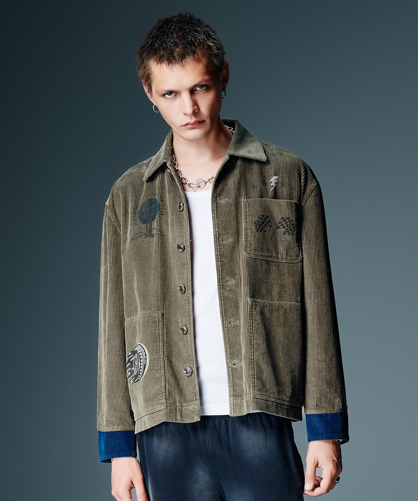 GB0326/SH01 : Good Luck Corduroy Shirt / グッドラックコーデュロイ