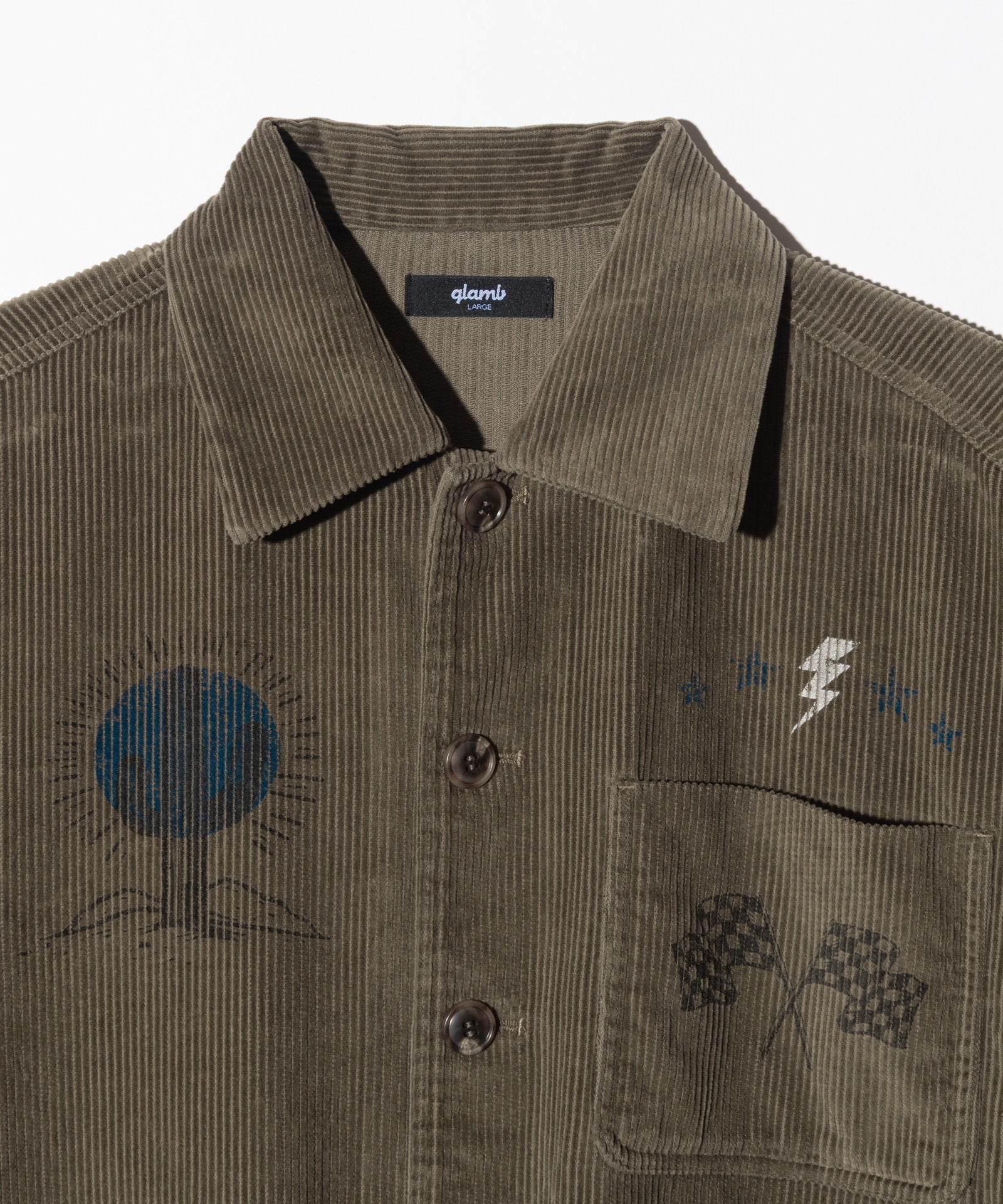 GB0326/SH01 : Good Luck Corduroy Shirt / グッドラックコーデュロイ