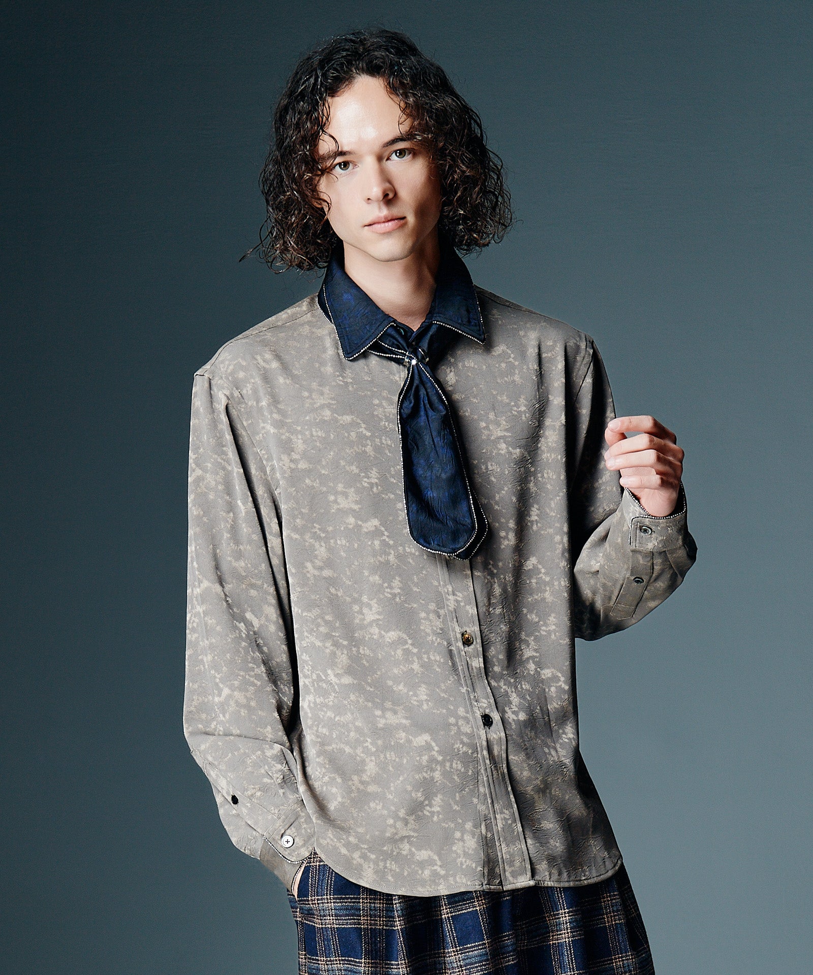 GB0326/SH04 : Studs Line Shirt II / スタッズラインシャツII | glamb
