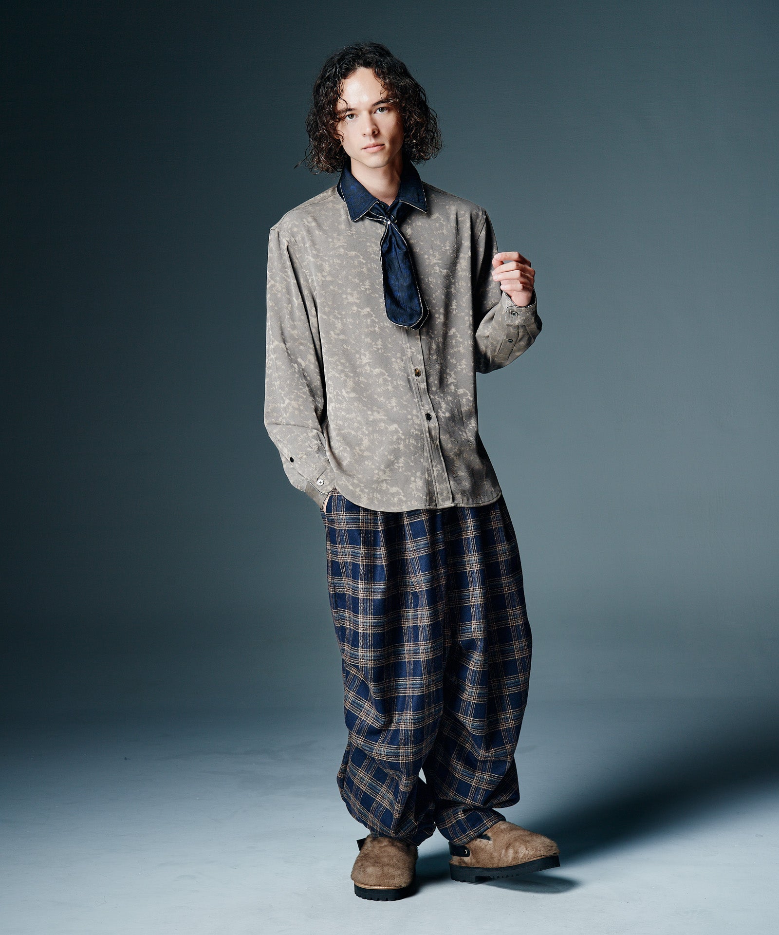 GB0326/SH04 : Studs Line Shirt II / スタッズラインシャツII | glamb
