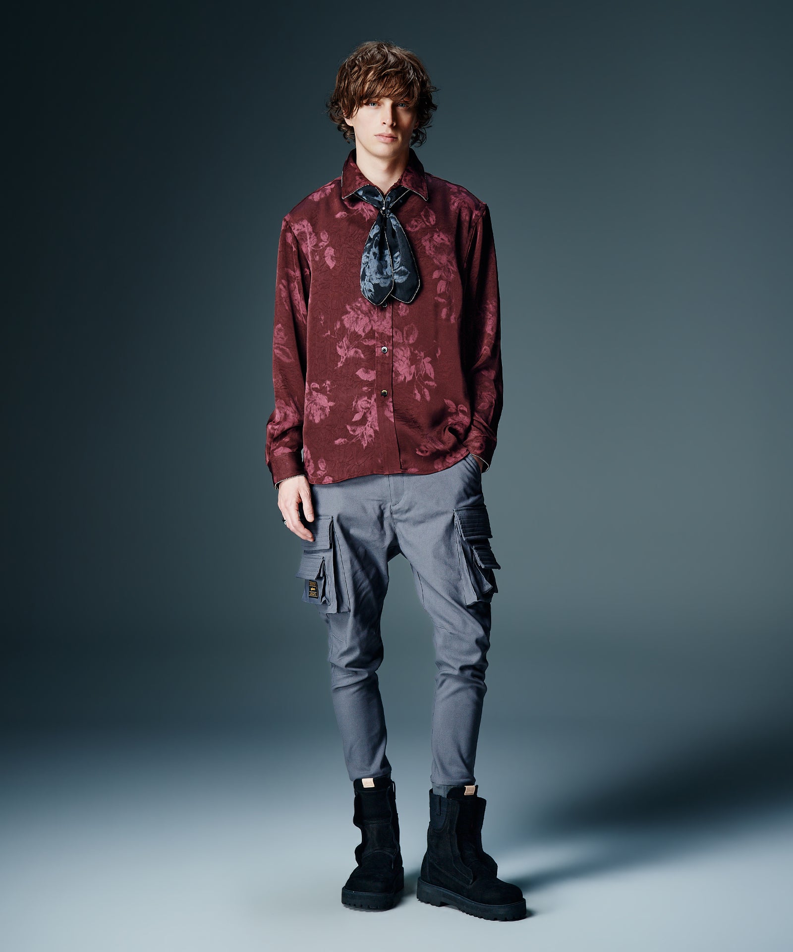 トップス 335 GB0326/SH04 : Studs Line Shirt II / スタッズラインシャツII | glamb