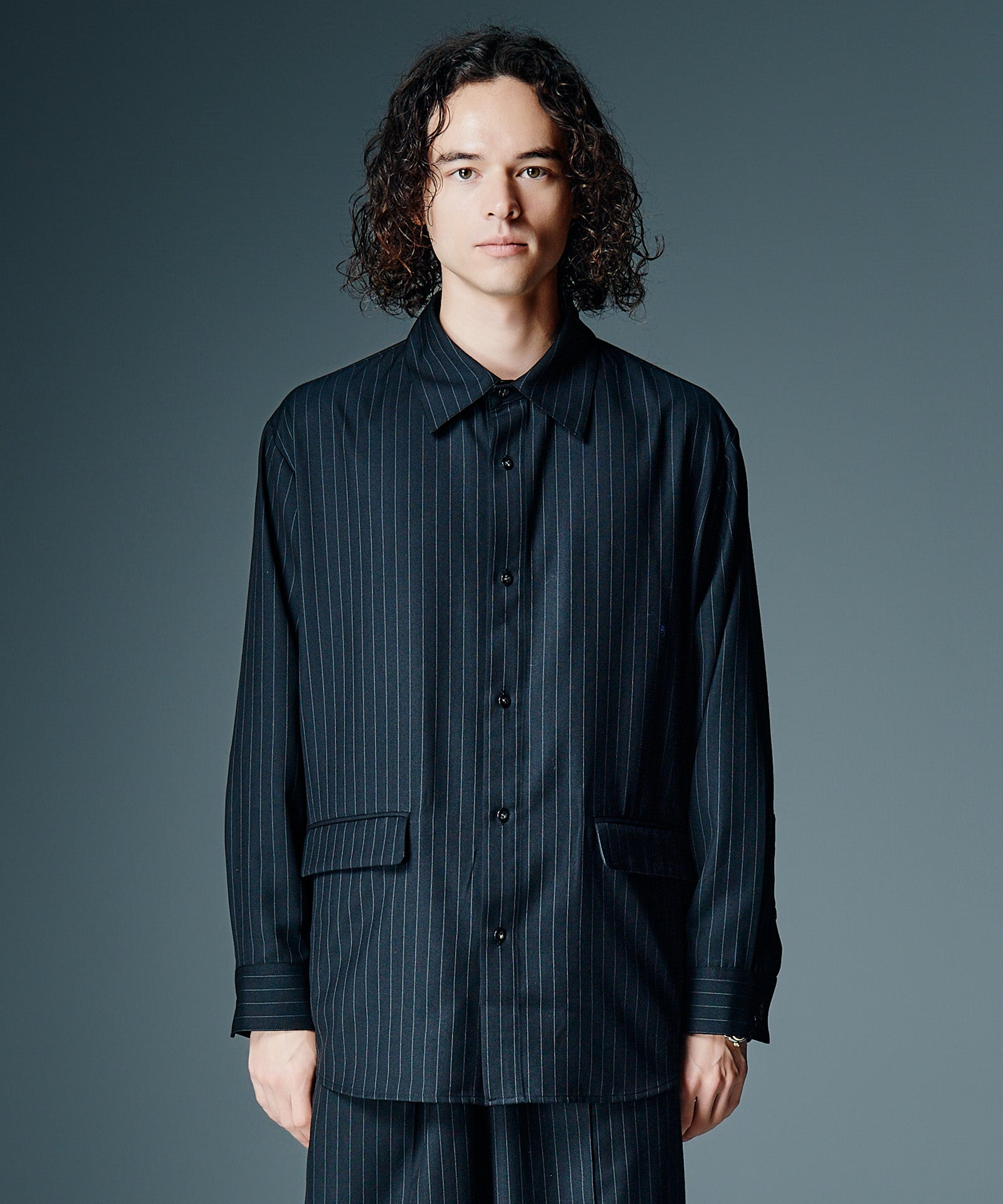 限定セール 新品未使用  ヤヌーク ジミータバニティ シルク オーバーシャツ GB0326/SH05 : Suit Fabric Oversize Shirt / スーツファブリック
