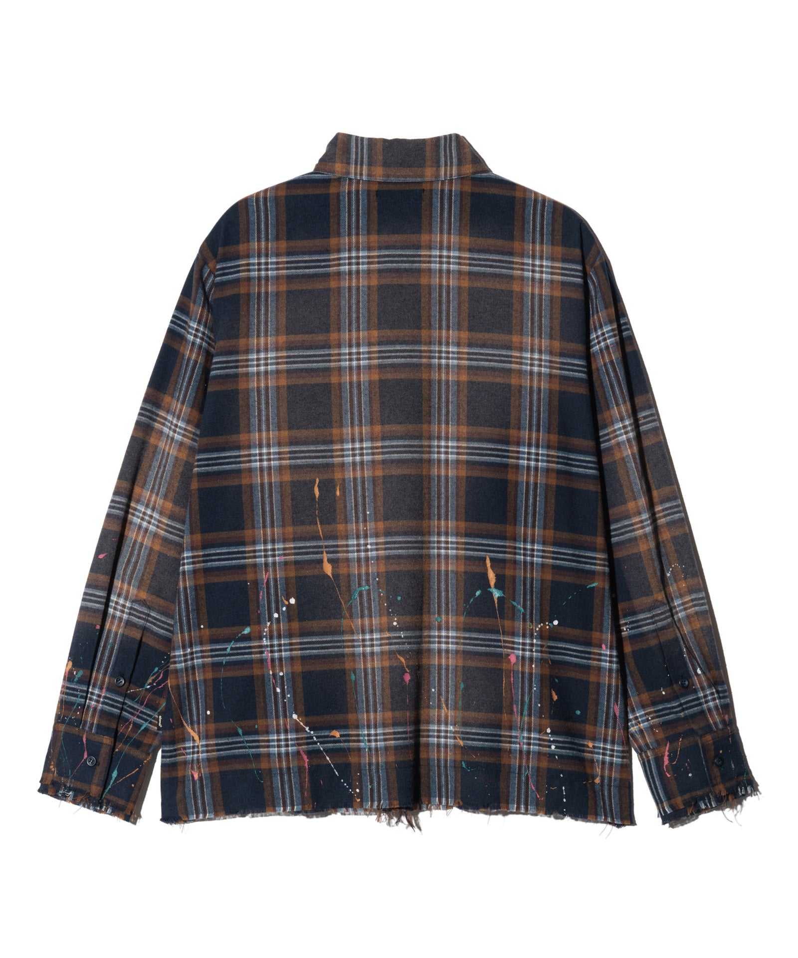 GB0326/SH07 : Paint Splash Check Shirt / ペイントスプラッシュ
