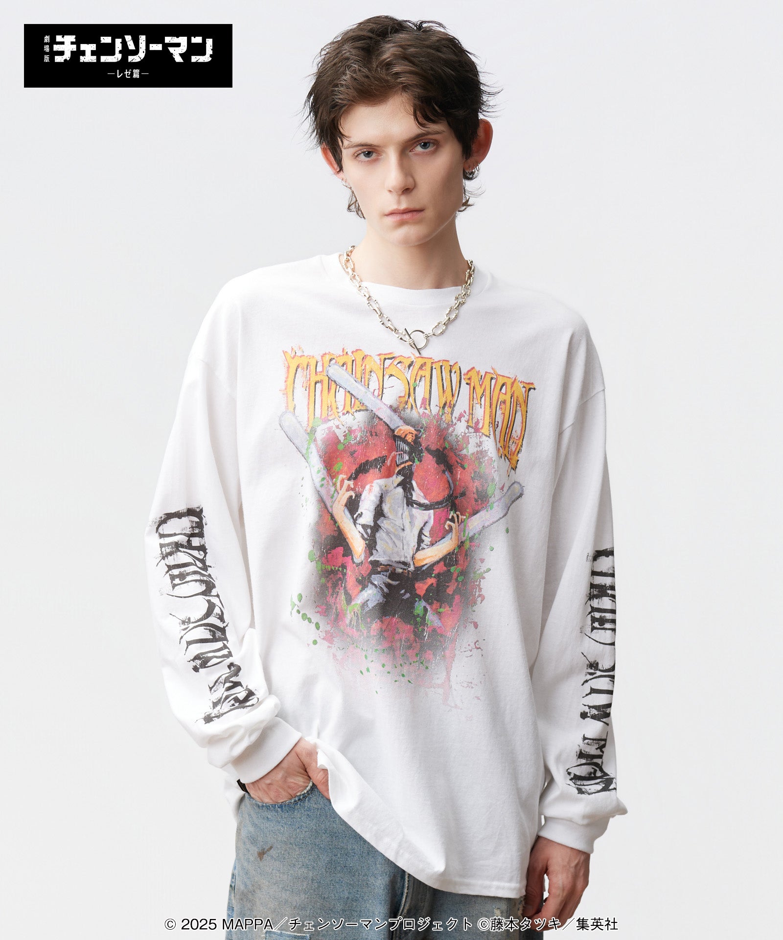 マン／ウーマン／チェーンソー　Long Sleeve XL GB0425/CM04: Chainsaw Man Cutsew | glamb Online Store | ブランド