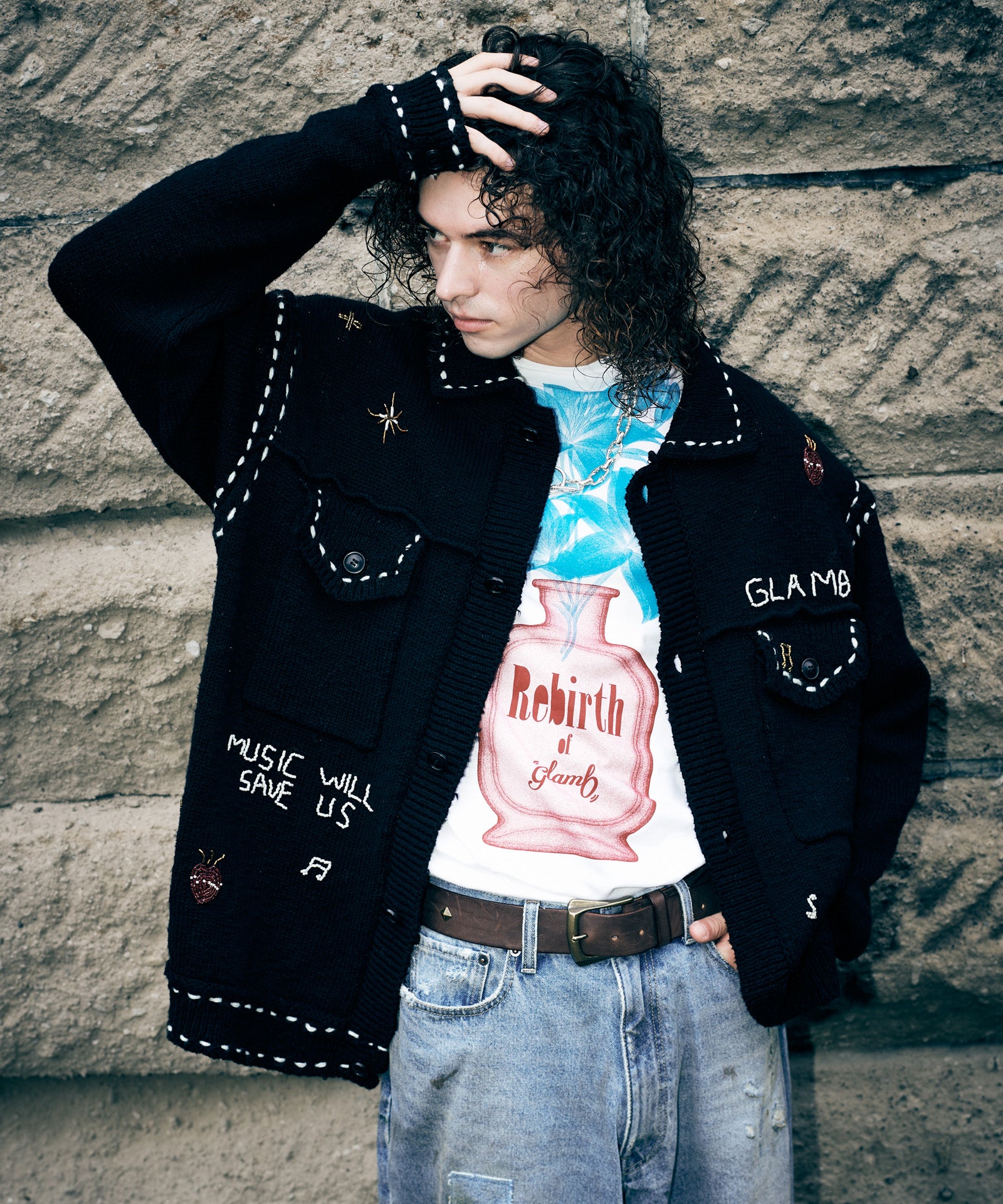 【glamb（グラム）】Mist JKT GB0425/CS08: Perfume Bottle T-Shirt / Perfume Bottle T-Shirt