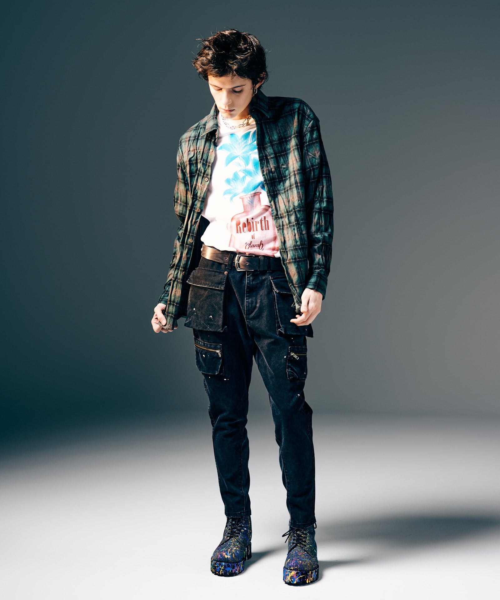 GB0425/P02 : Snow Wash Cargo Pants / スノーウォッシュカーゴパンツ