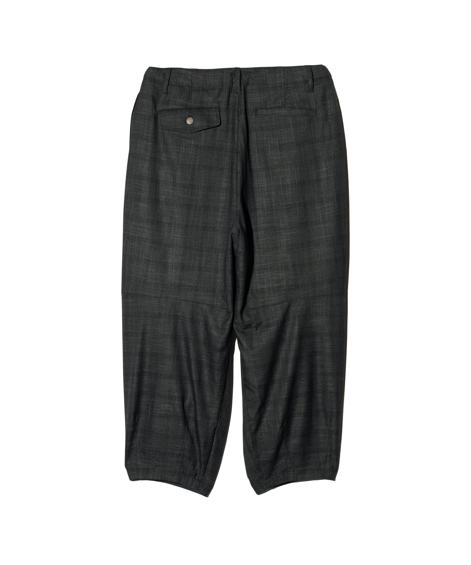 GB0425/P06 : Glen Check Tuck Pants / グレンチェックタックパンツ
