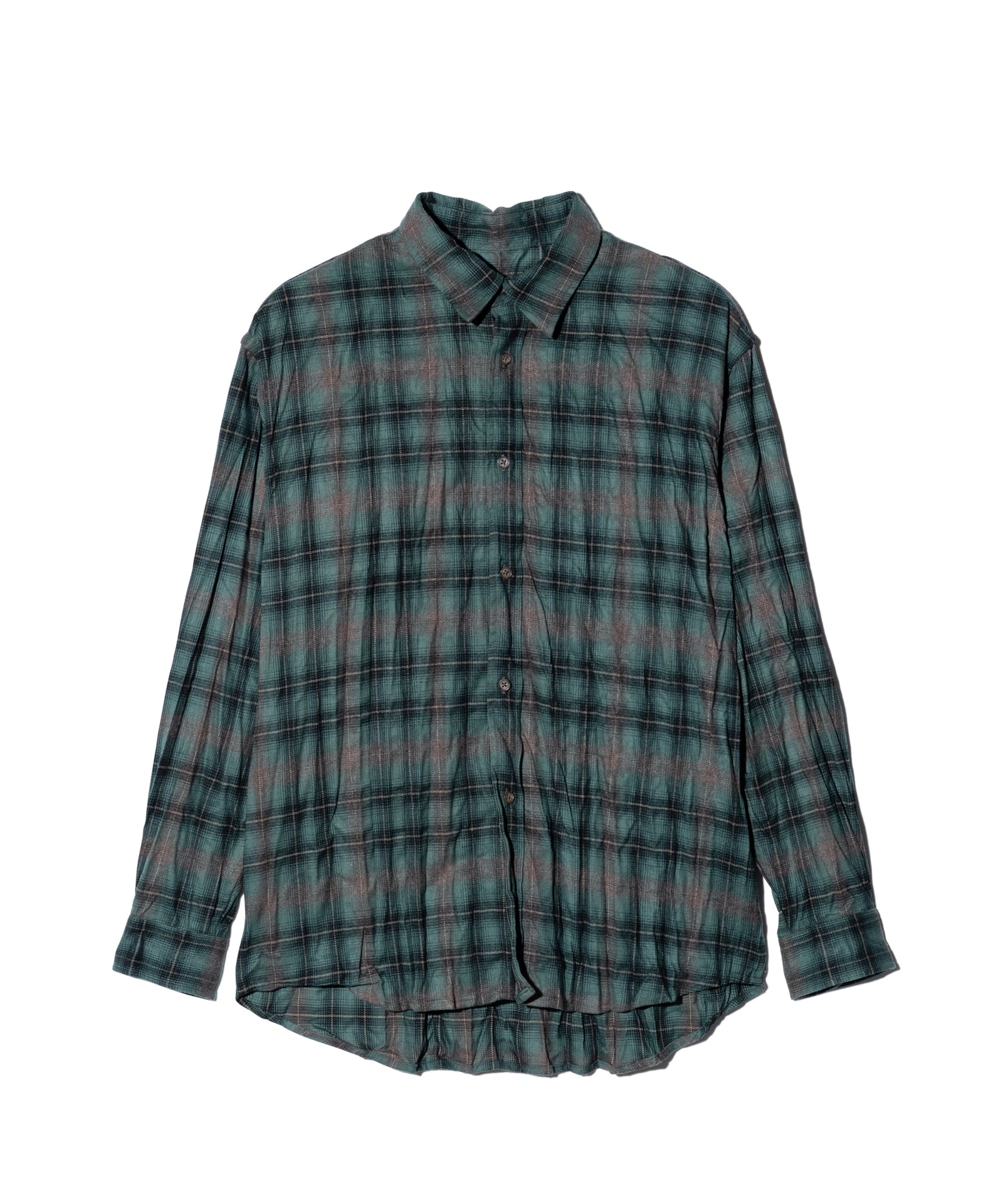 GB0425/SH03 : Wrinkle Flannel Shirt / リンクルフランネルシャツ
