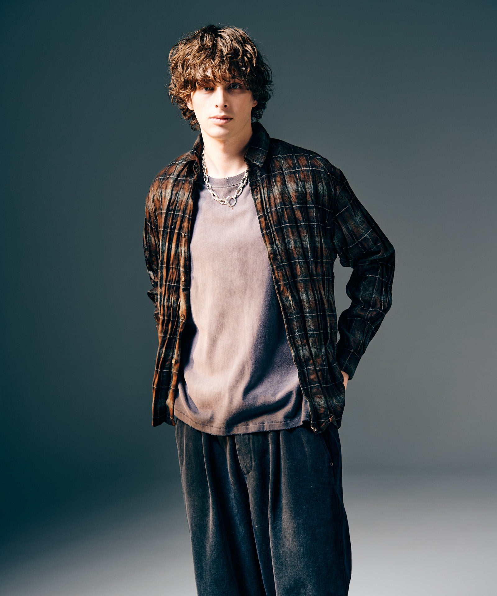 Wrinkle Flannel Shirt / リンクルフランネルシャツ