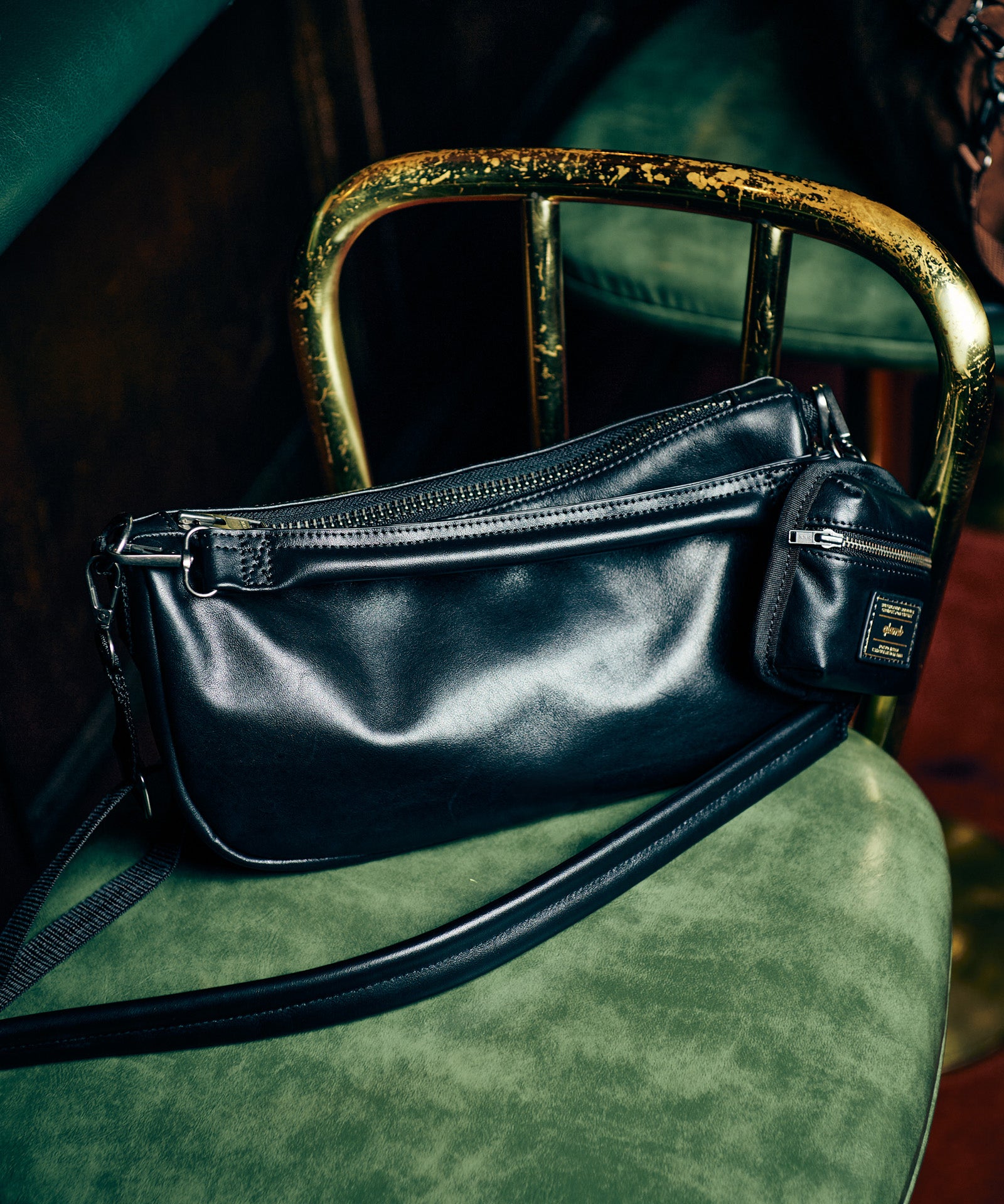 sacchi 二口目 GB0426/AC06 : 2Way Leather Sacoche Bag / 2ウェイレザーサコッシュ