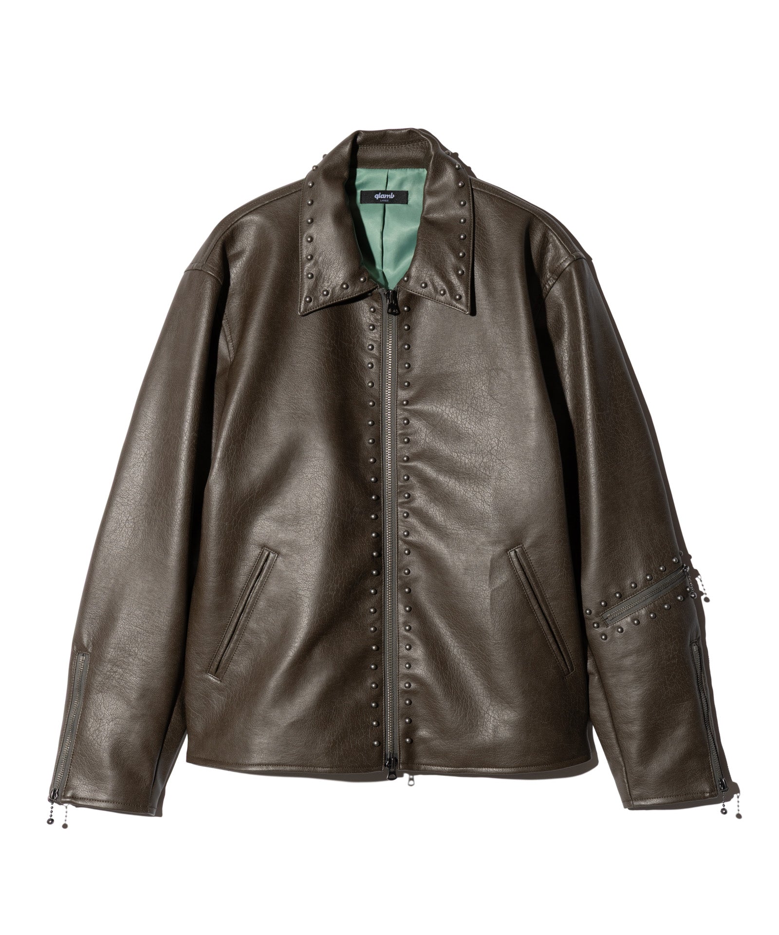 GB0426/JKT01 : Synth Leather Studs Jacket / シンセレザースタッズ