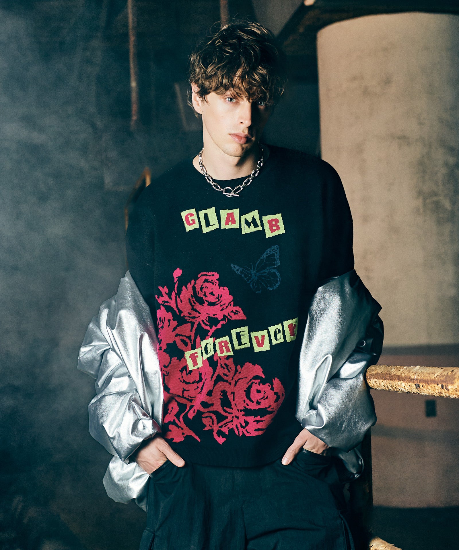 Punk Graphic Pullover Knit / パンクグラフィックプルオーバーニット