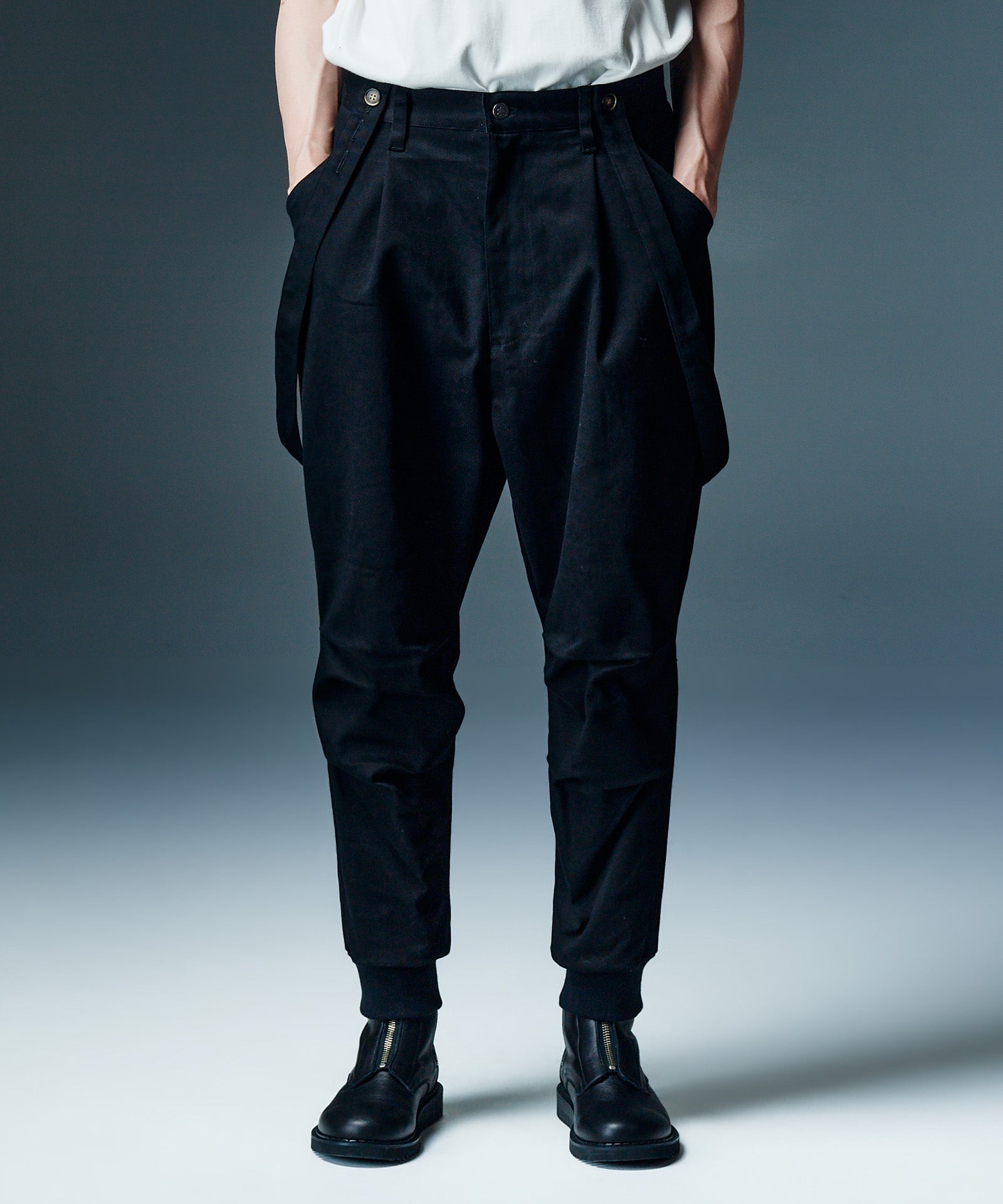 GB0426/P08 : Suspender Sarouel Pants / サスペンダーサルエルパンツ