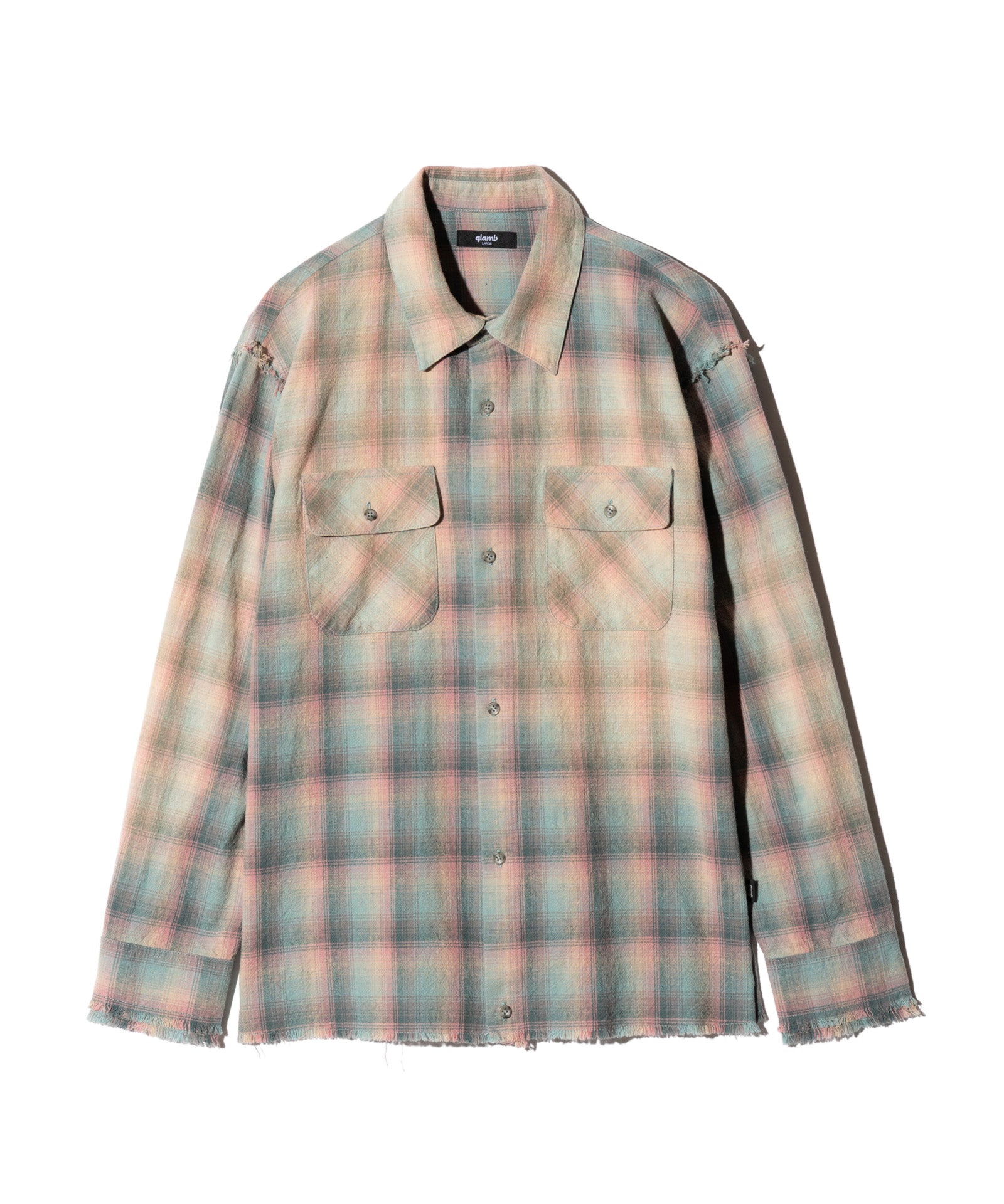 GB0426/SH05 : Bleach Check Shirt / ブリーチチェックシャツ | glamb