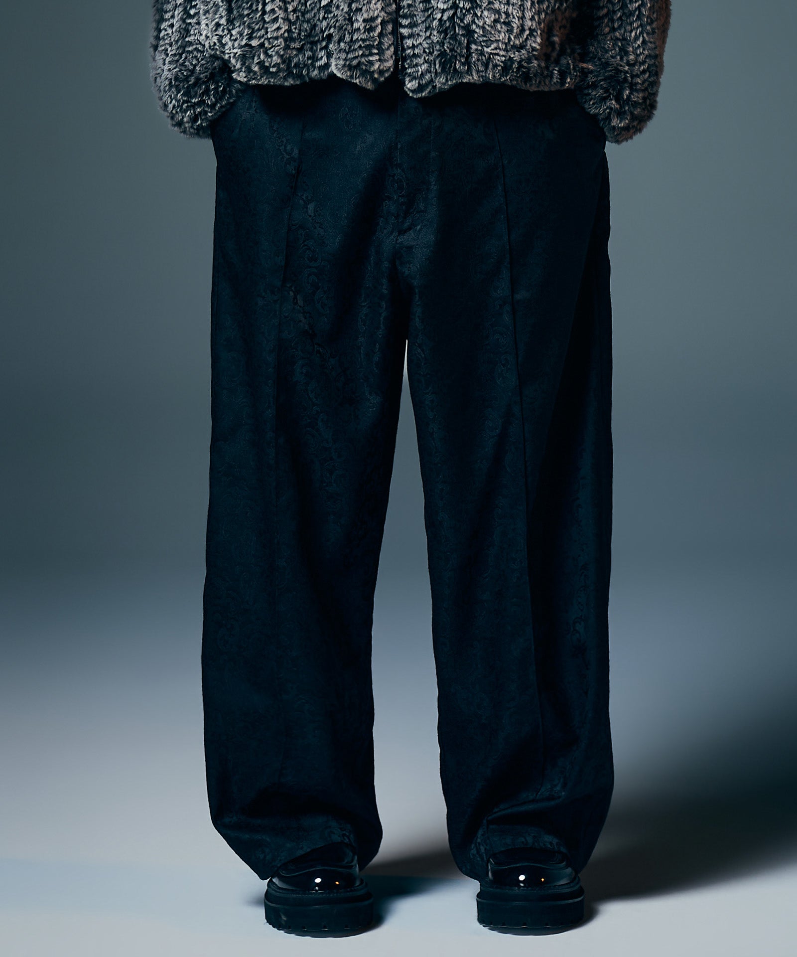 GB0326/P10 : Suit Fabric Baggy Pants / スーツファブリックバギー