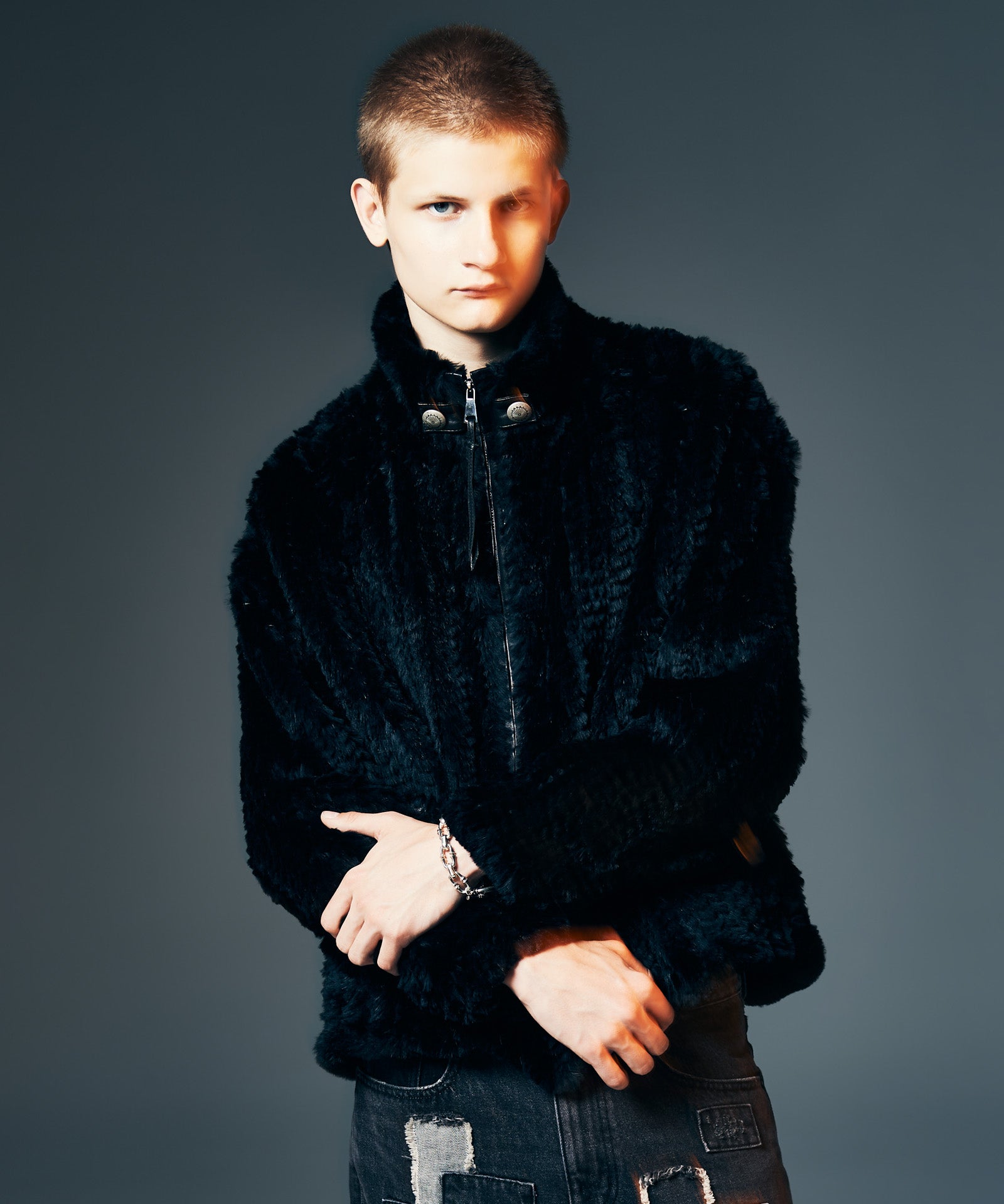 H BRAND ラビットファーコート GB0326/JKT05 : Rabbit Fur Jacket / ラビットファージャケット